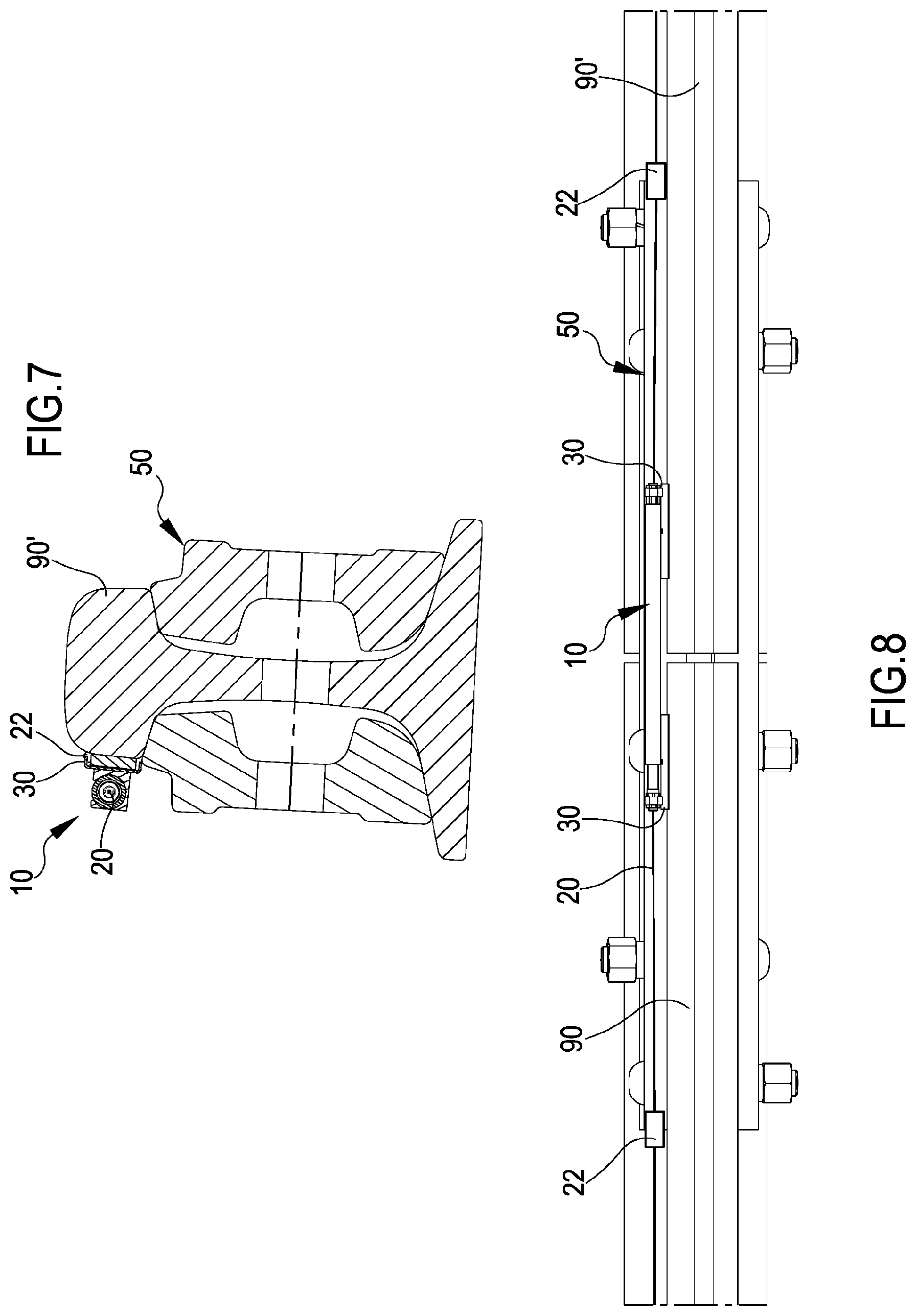 Patent US12339182 Figure 5 – Apparatus for monitoring mechanical joints of railway rails