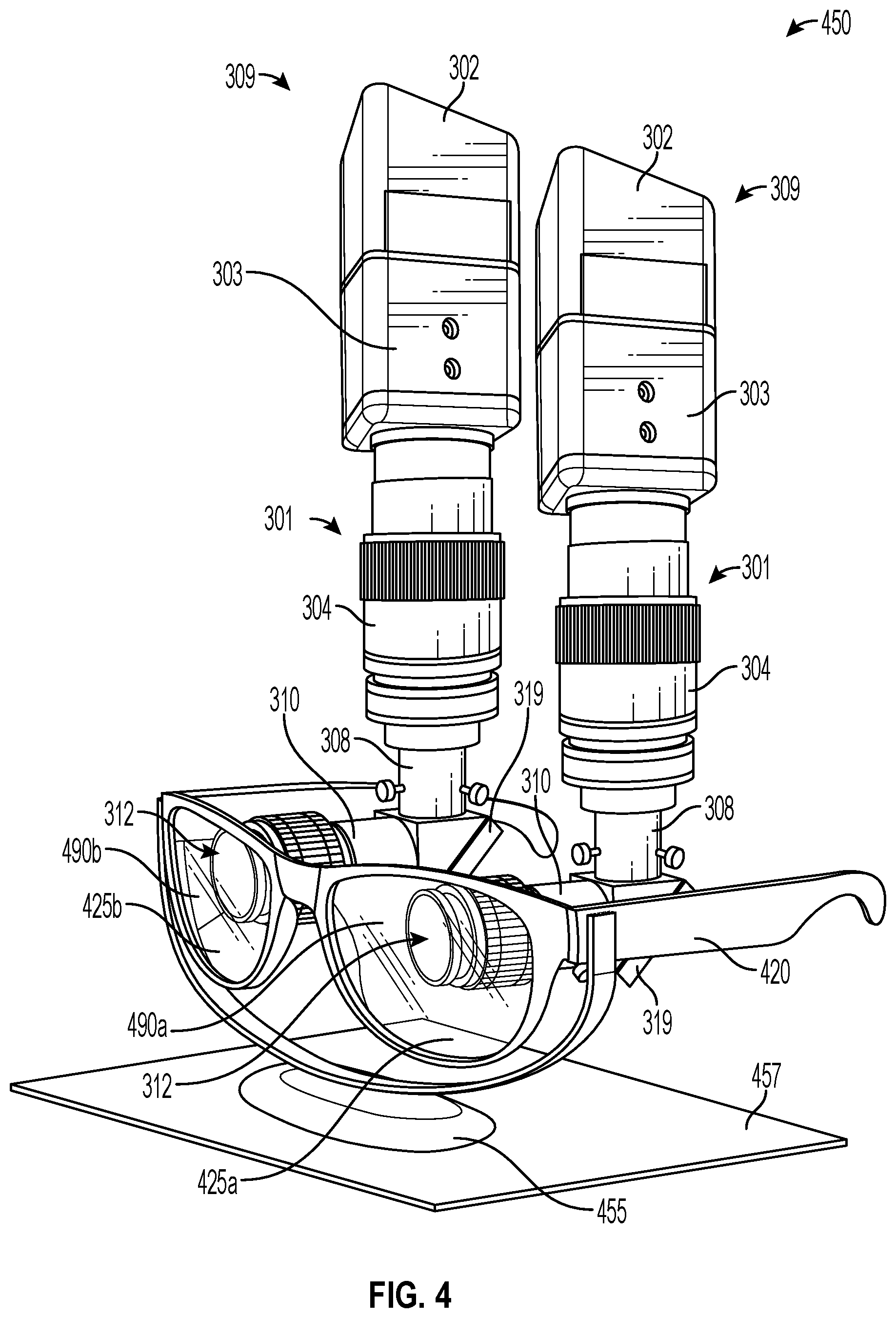 Patent US12339194 Figure 4 – Methods for compensating measurements of devices under test (DUTS) captured through prescription lenses, and associated imaging systems, devices, and methods