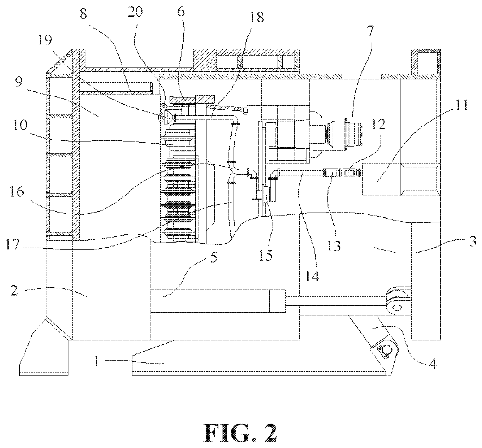 Patent US12339199 Figure 2 – TBM tunneling test bench for microwave-assisted rotary rock breaking