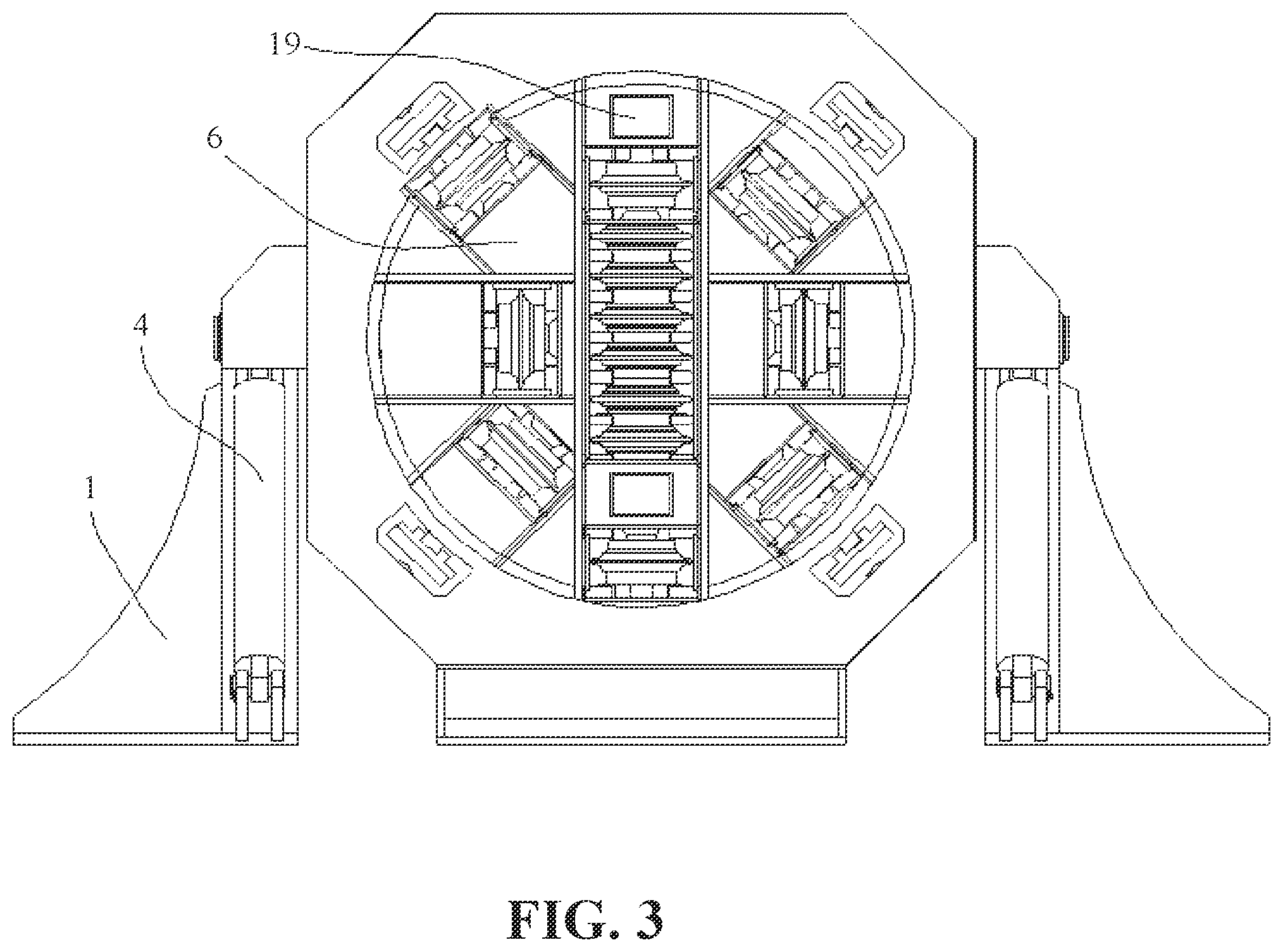 Patent US12339199 Figure 3 – TBM tunneling test bench for microwave-assisted rotary rock breaking