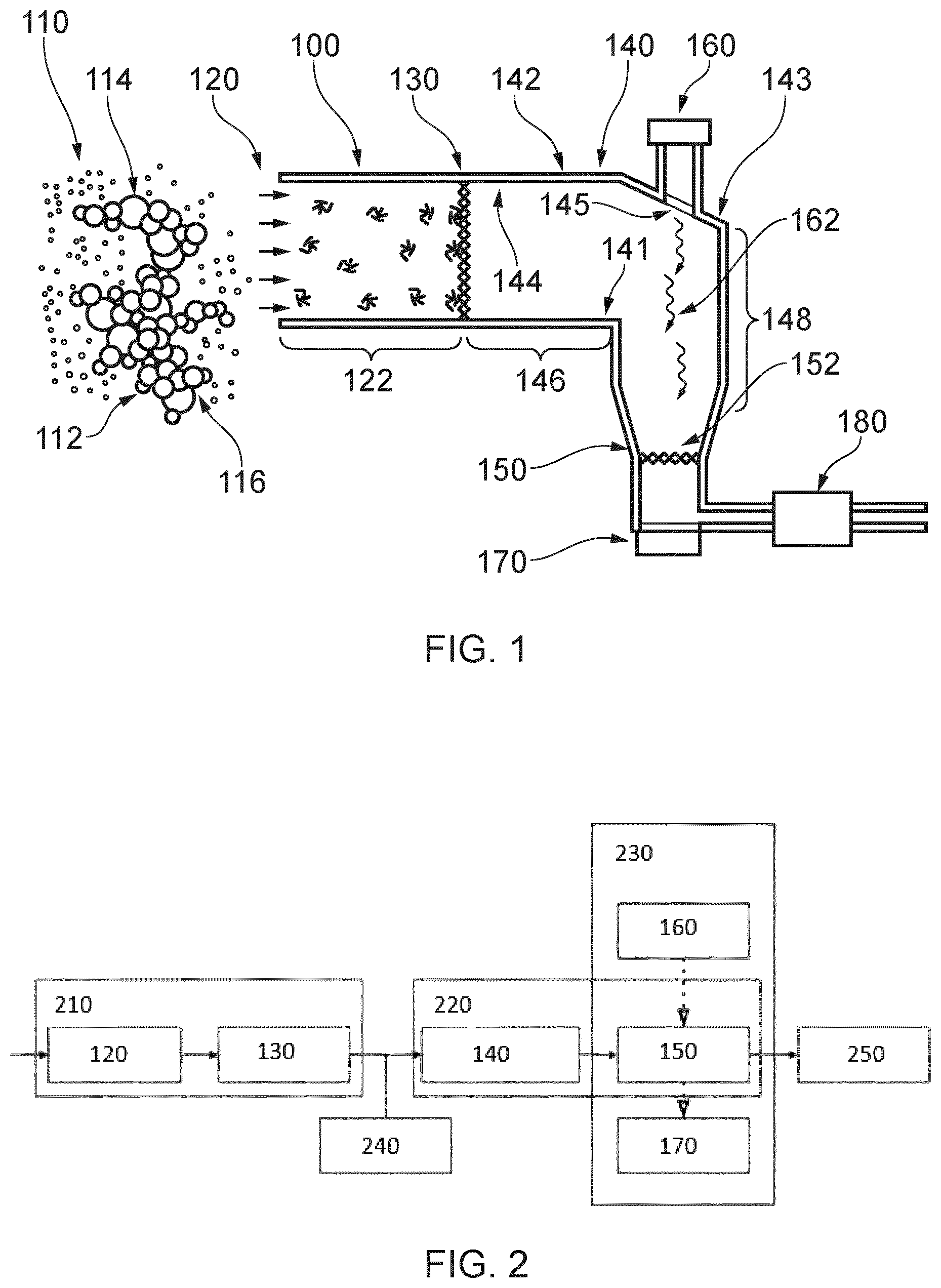 Patent US12339203 Figure 1 – Semi-volatile particulate matter detection