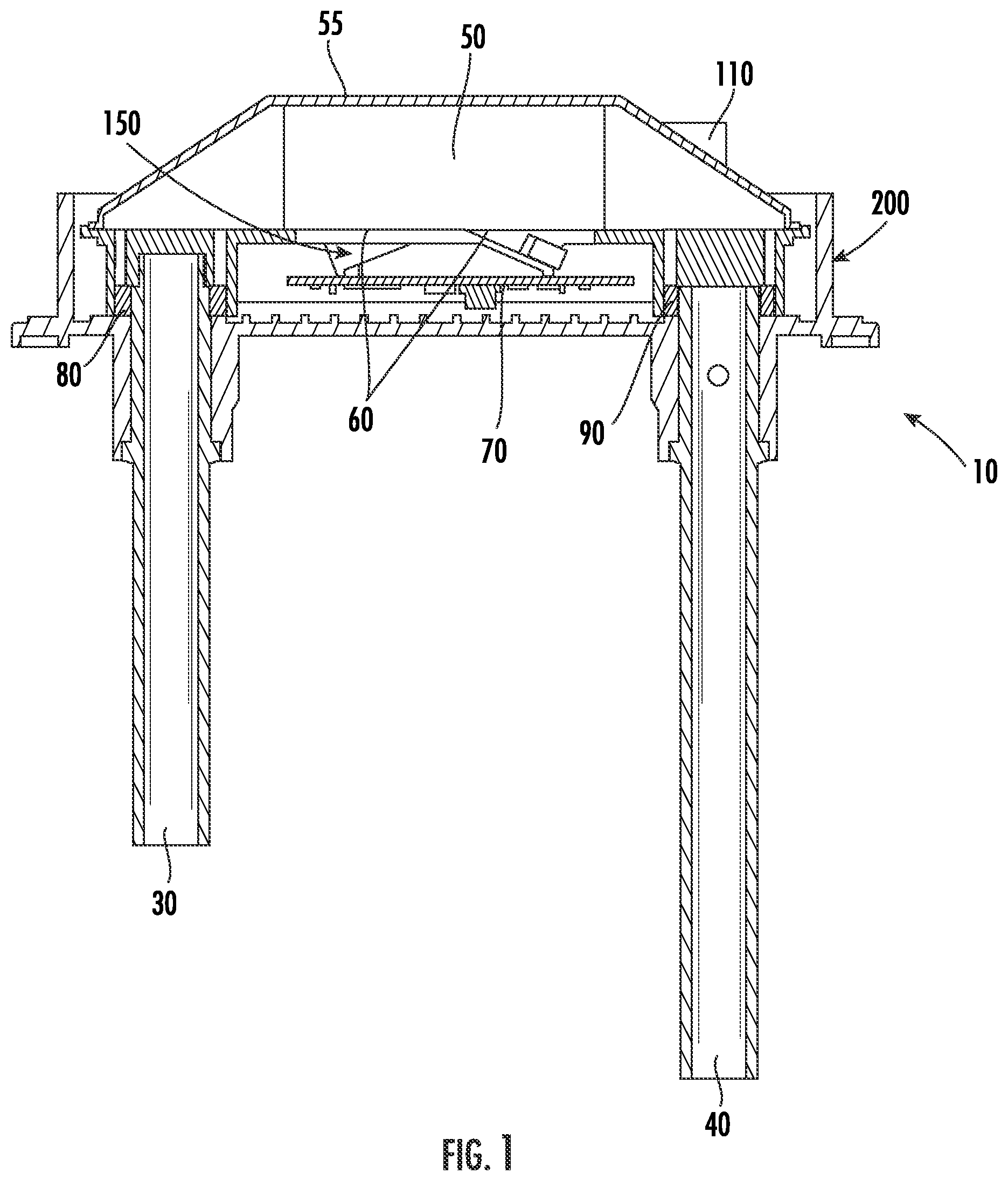 Patent US12339227 Figure 1 – Modular photoelectric smoke sensor tube