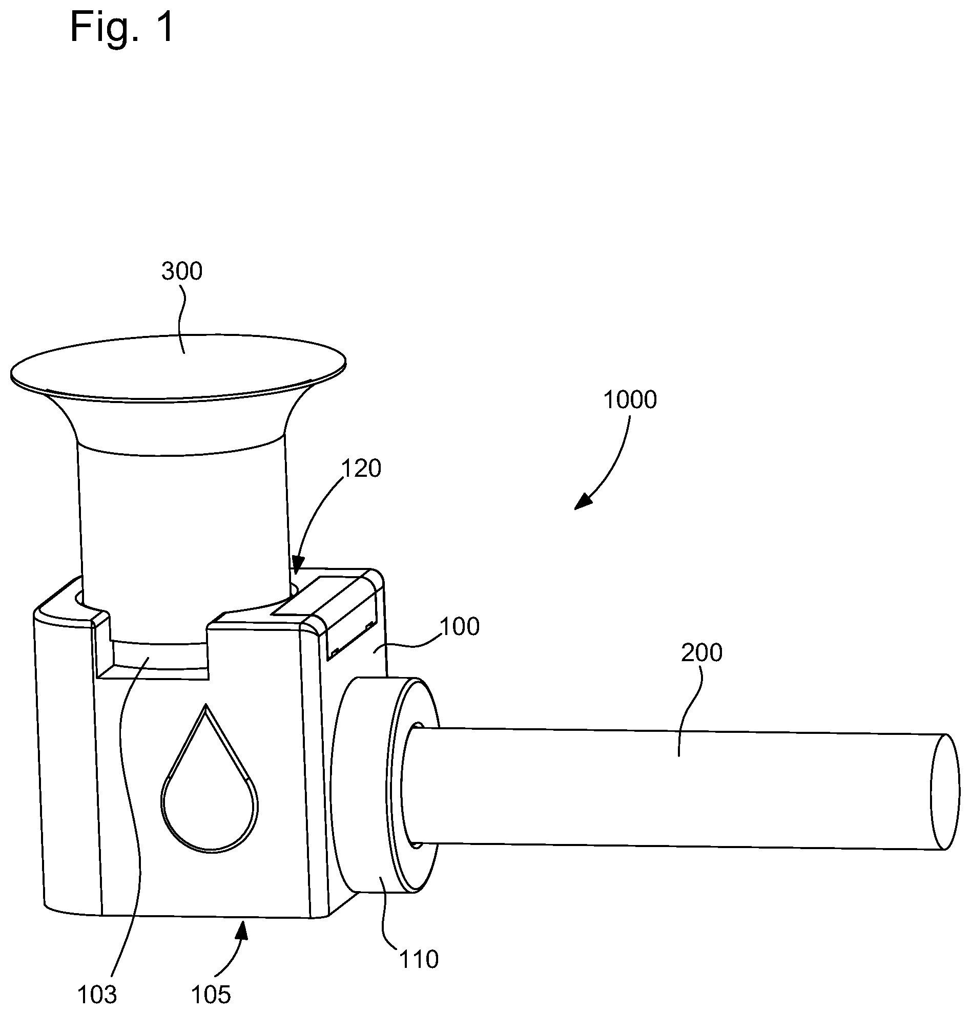 Patent US12339230 Figure 1 – Portable modular unit for inspecting in a timepiece the presence of a lubricating agent or of an epilame