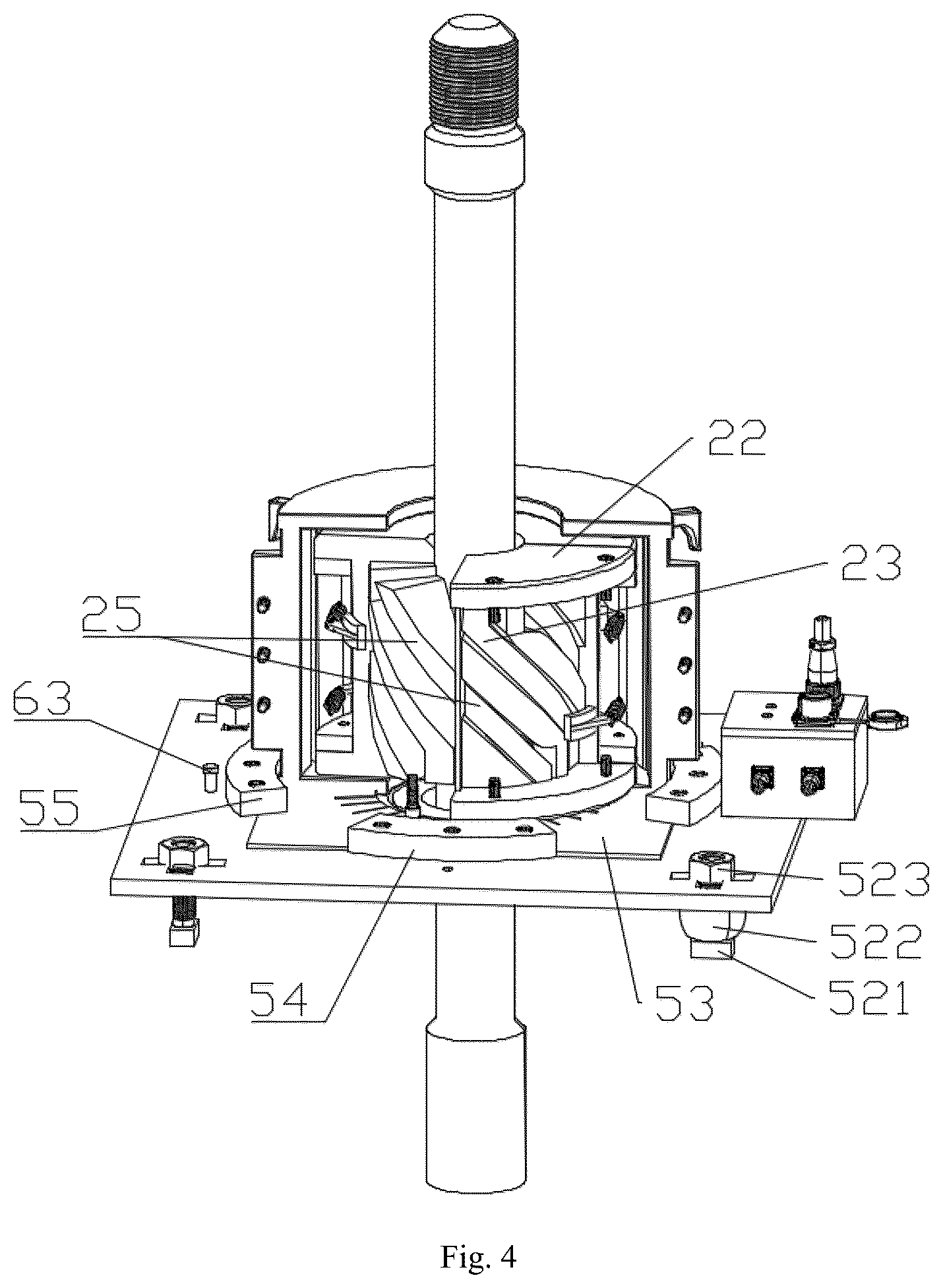 Patent US12339250 Figure 4 – Magnetic flux leakage and electromagnetic acoustic transducer joint testing device and method for drill pipe at wellhead