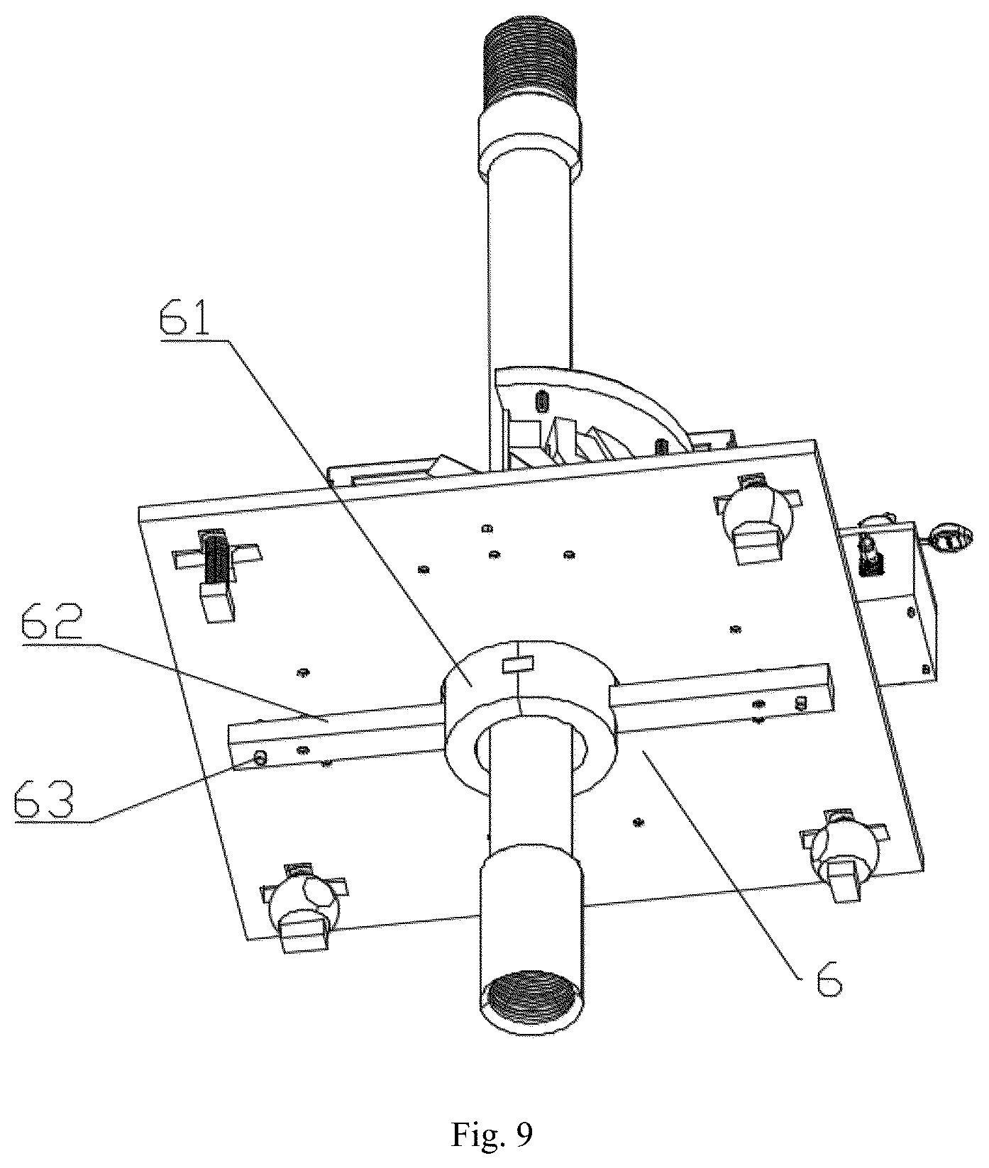 Patent US12339250 Figure 9 – Magnetic flux leakage and electromagnetic acoustic transducer joint testing device and method for drill pipe at wellhead