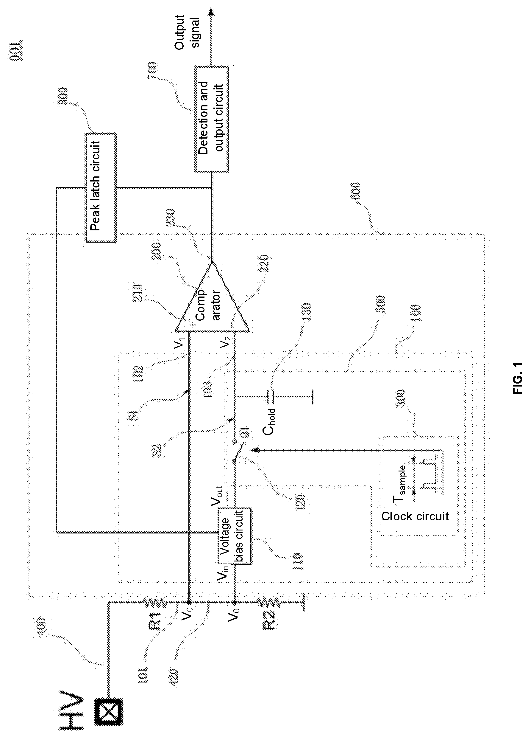 Patent US12339301 Figure 1 – AC/DC voltage detection circuit