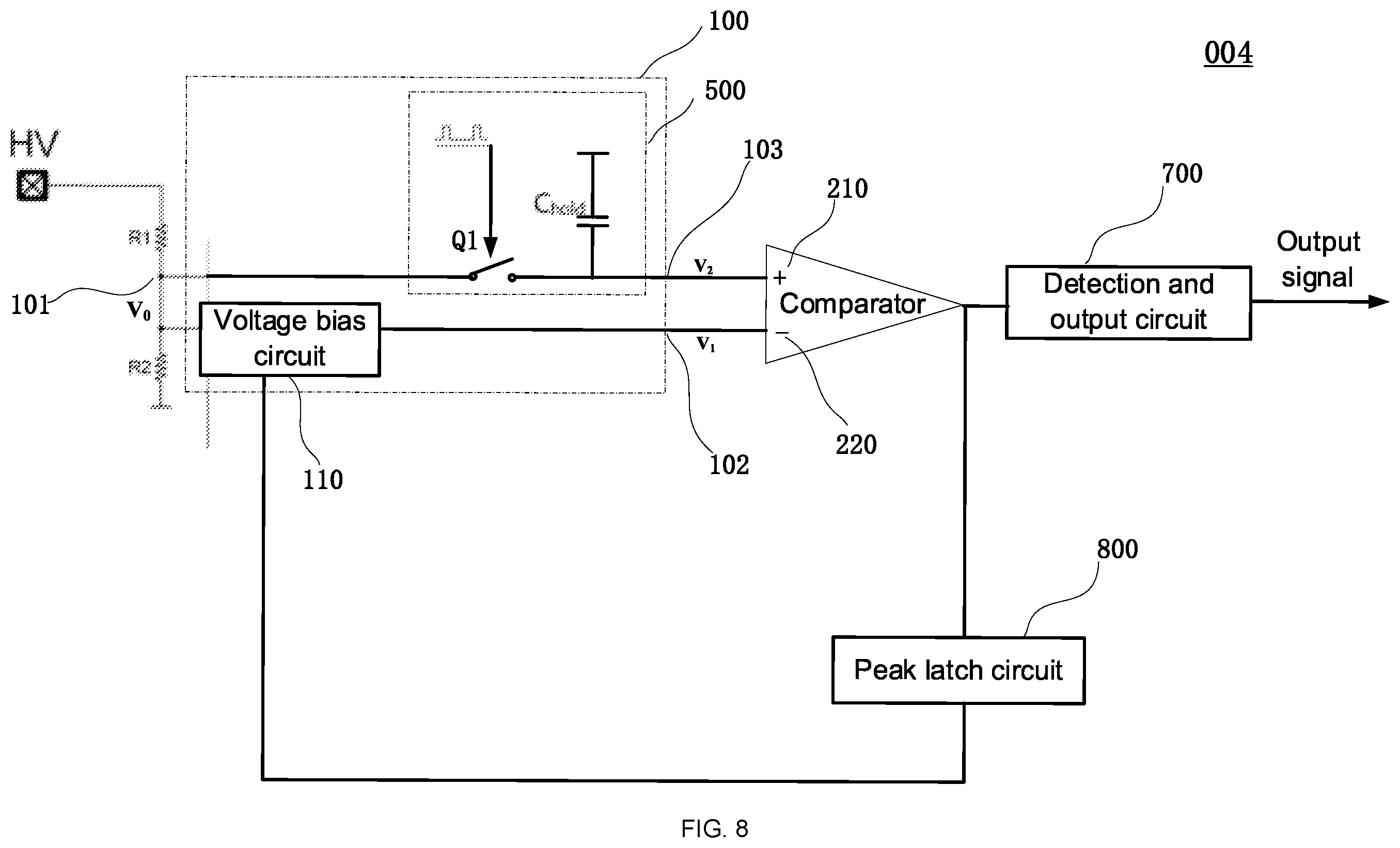 Patent US12339301 Figure 14 – AC/DC voltage detection circuit