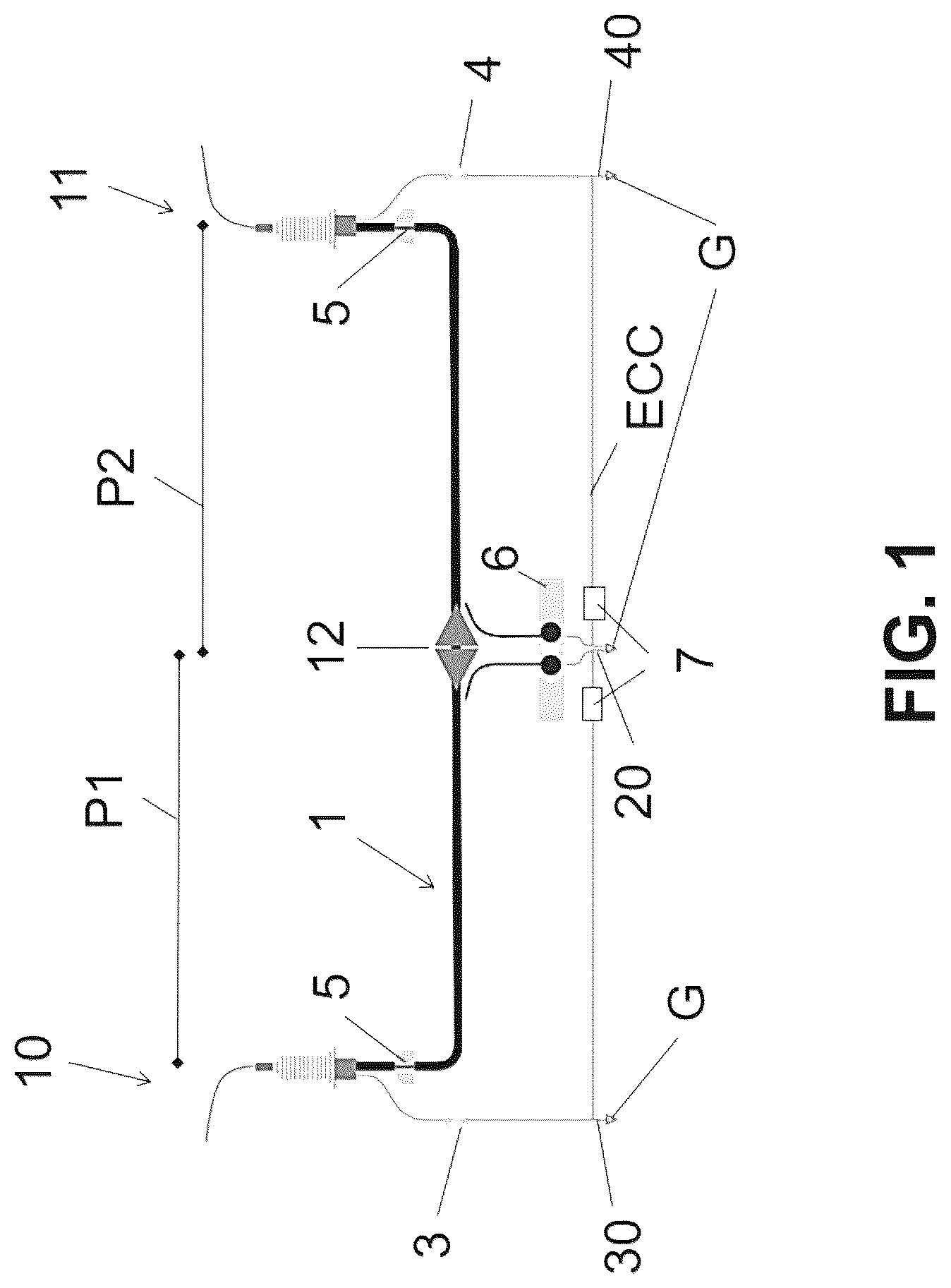 Patent US12339306 Figure 1 – Method for locating a fault point on a high-voltage three-phase AC cable, and system for locating a fault point