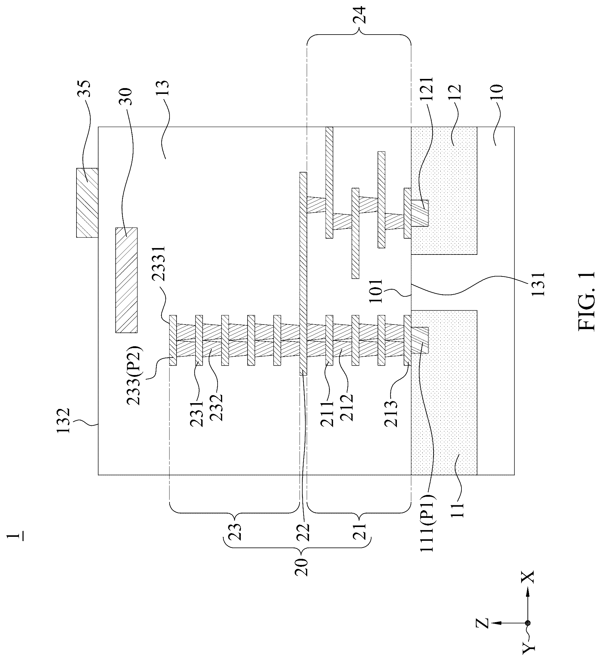 Patent US12339321 Figure 1 – Semiconductor device and method of failure analysis for semiconductor device