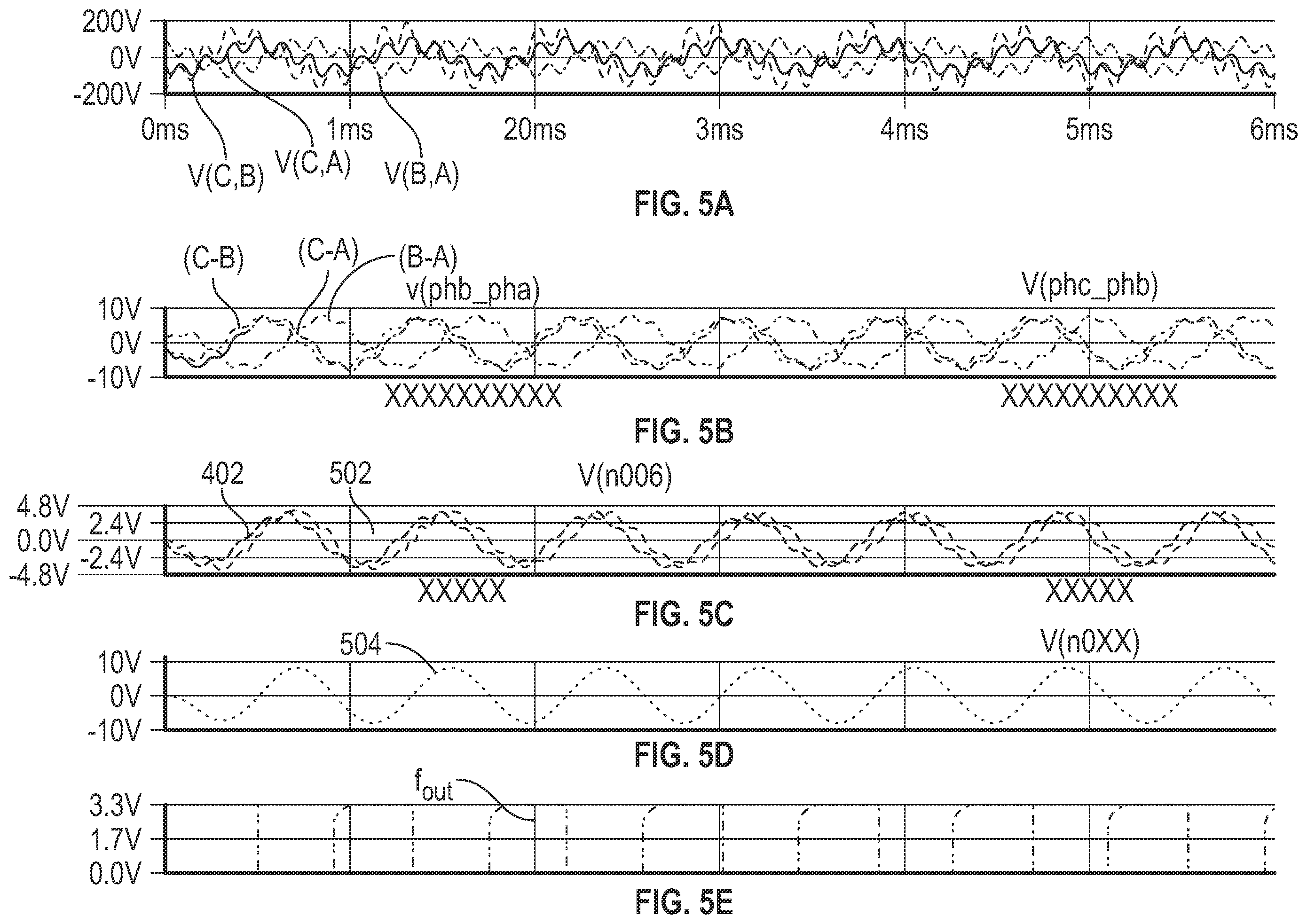 Patent US12339322 Figure 5 – Three phase frequency sensor with open/short immunity