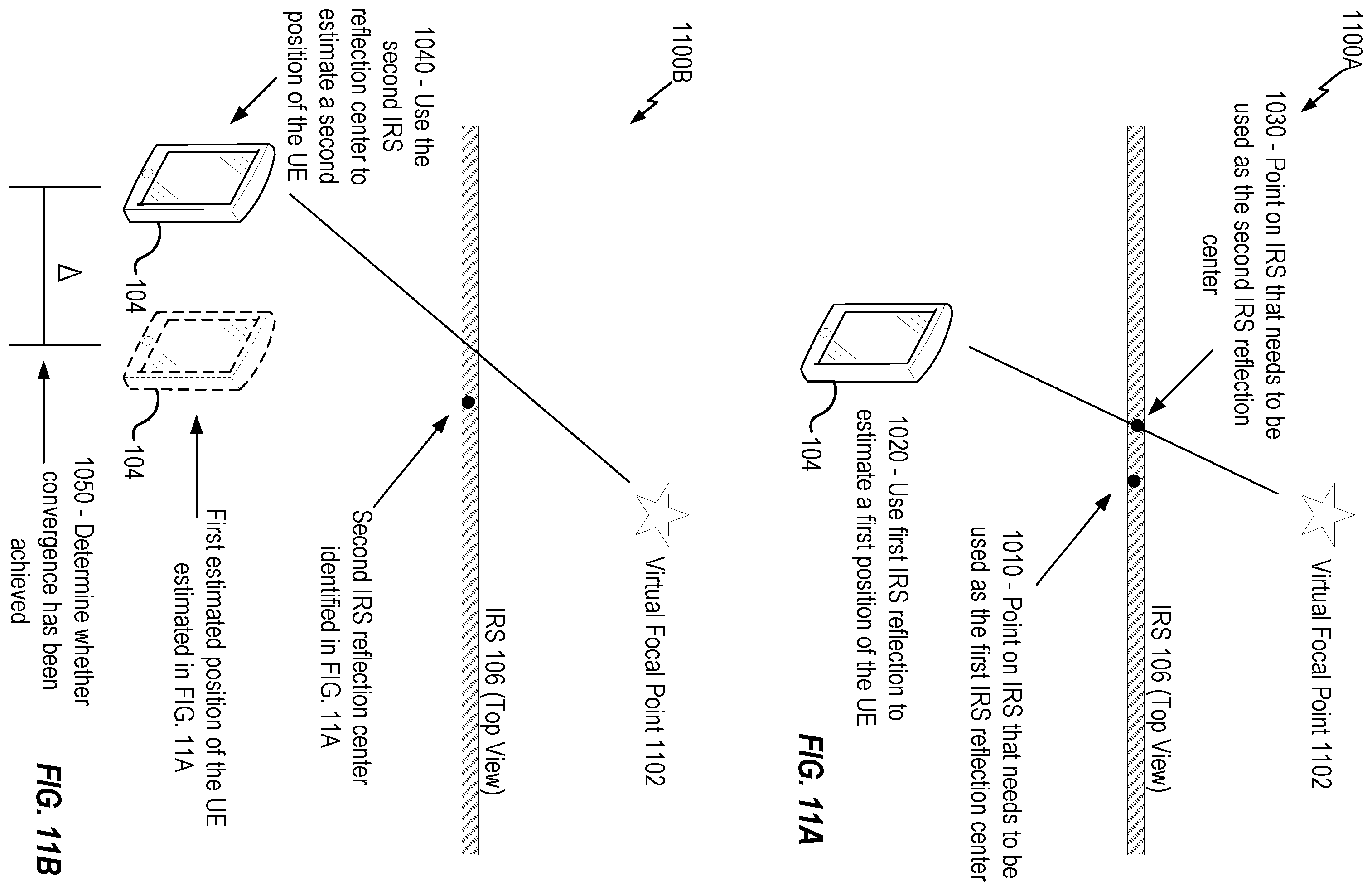 Patent US12339348 Figure 11 – Techniques for intelligent reflecting surface (IRS) position determination in IRS aided positioning