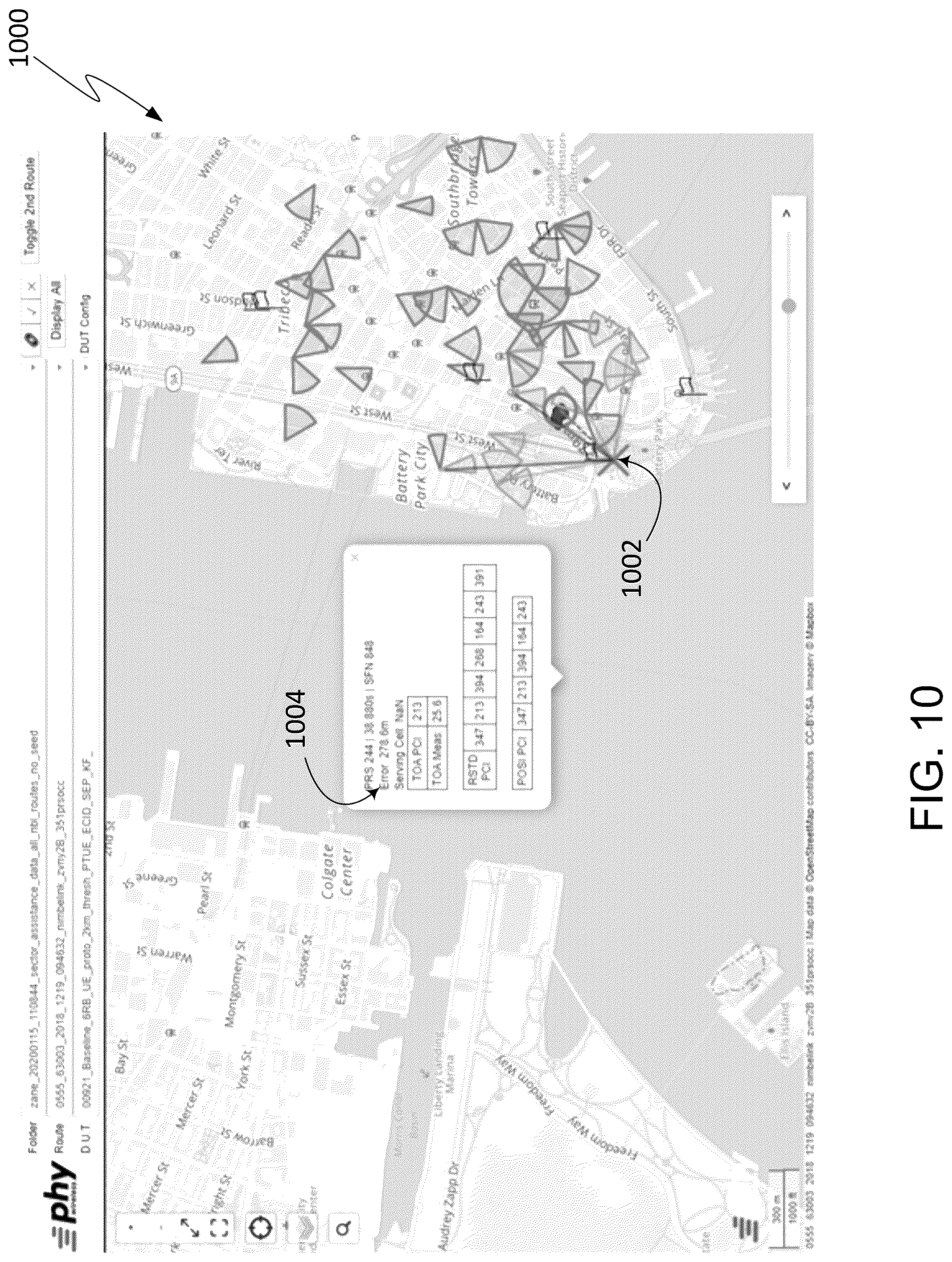 Patent US12339383 Figure 10 – Mobile-based positioning using assistance data provided by onboard micro-BSA