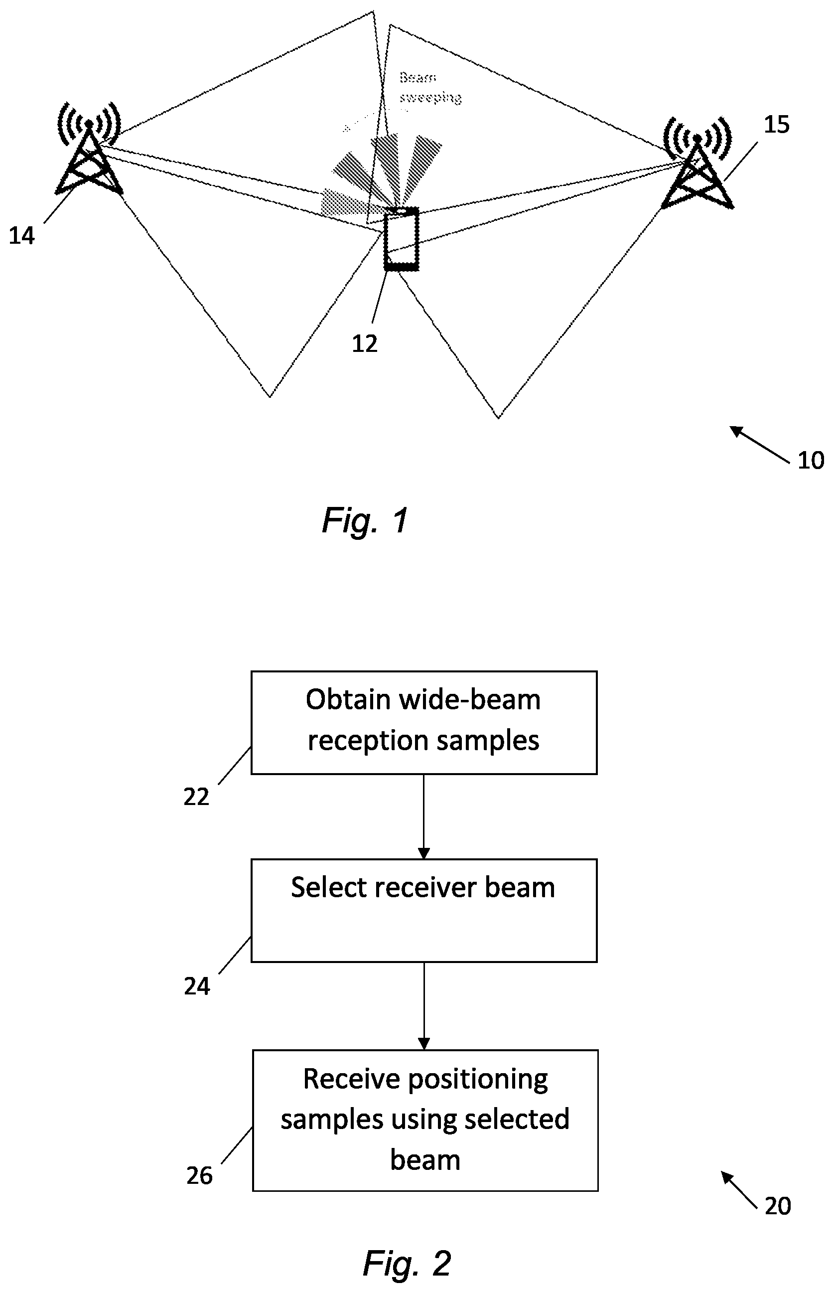 Patent US12339385 Figure 1 – Positioning in mobile communication systems