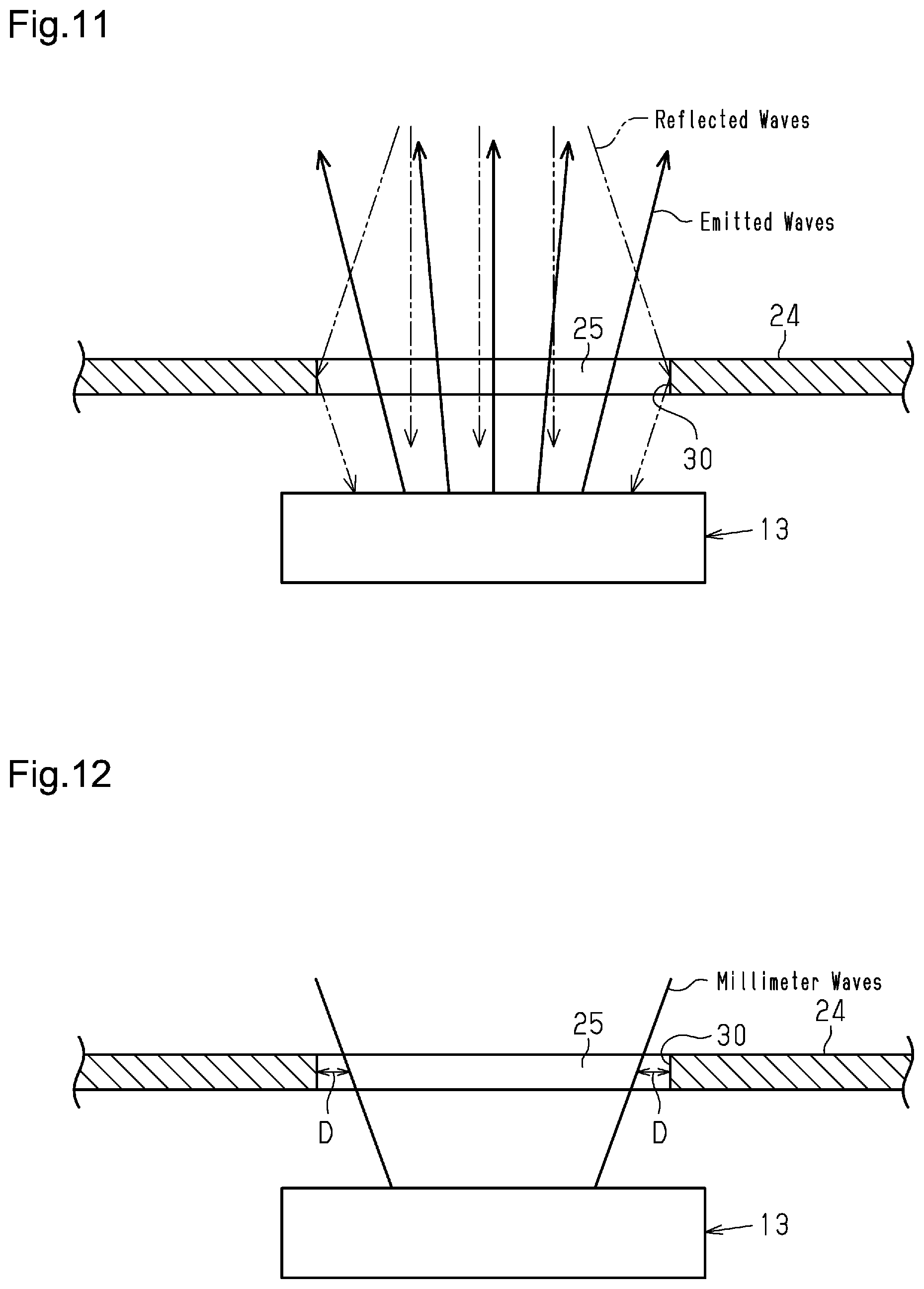 Patent US12339388 Figure 7 – Vehicle exterior component and electromagnetic wave radar system