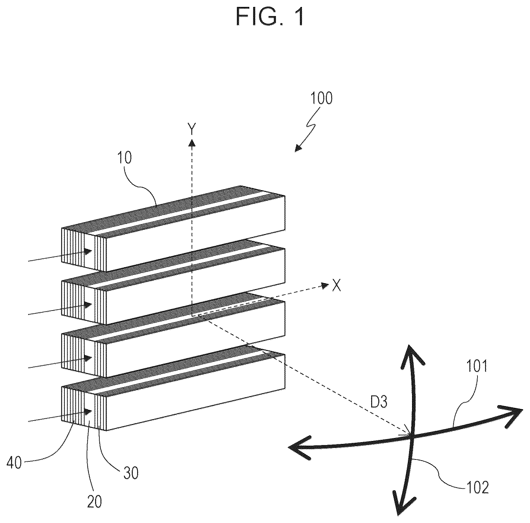 Patent US12339400 Figure 1 – Optical device and photodetection system
