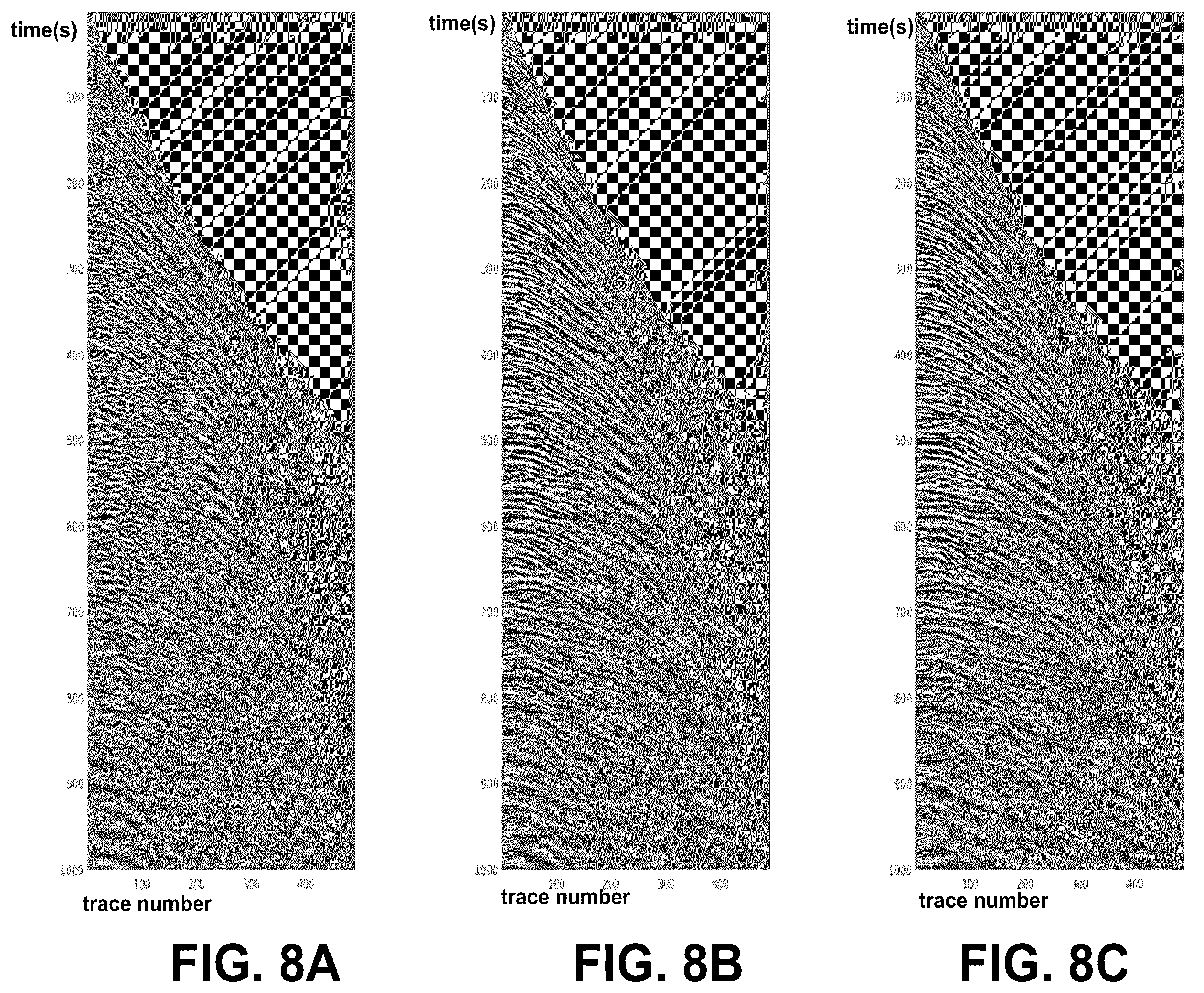 Patent US12339411 Figure 8 – Enhancement of single sensor seismic data
