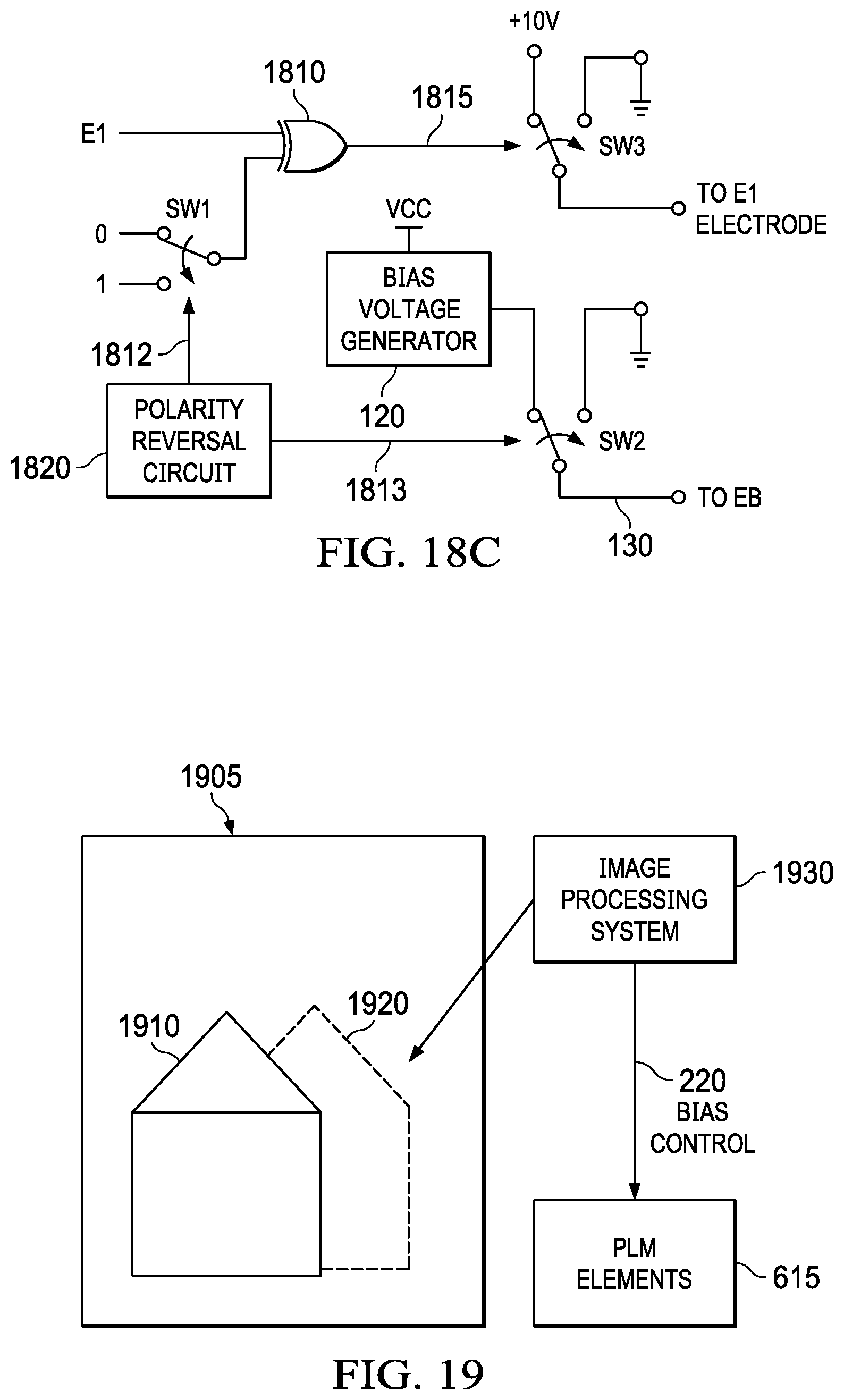 Patent US12339437 Figure 10 – Bias voltage adjustment for a phase light modulator