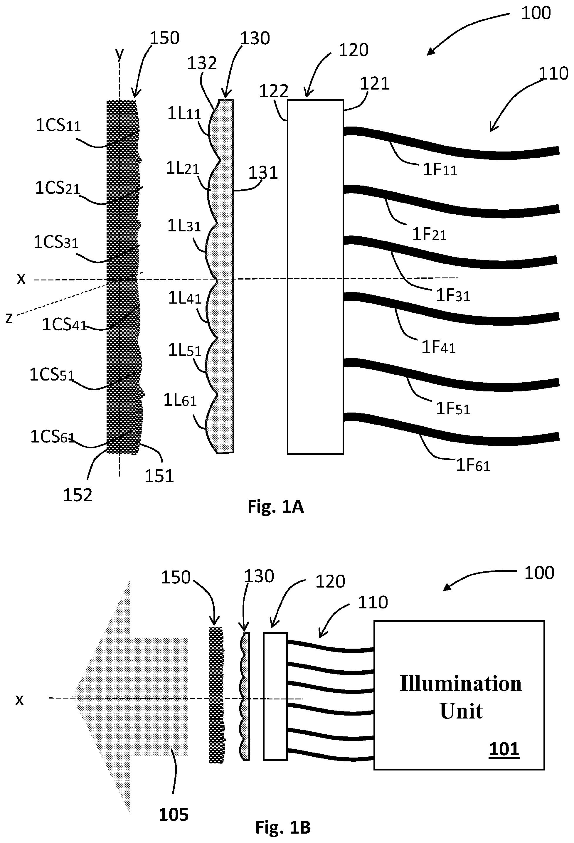 Patent US12339440 Figure 1 – Correction optical elements for coherent beam combining systems and systems and methods for coherent beam combining using same