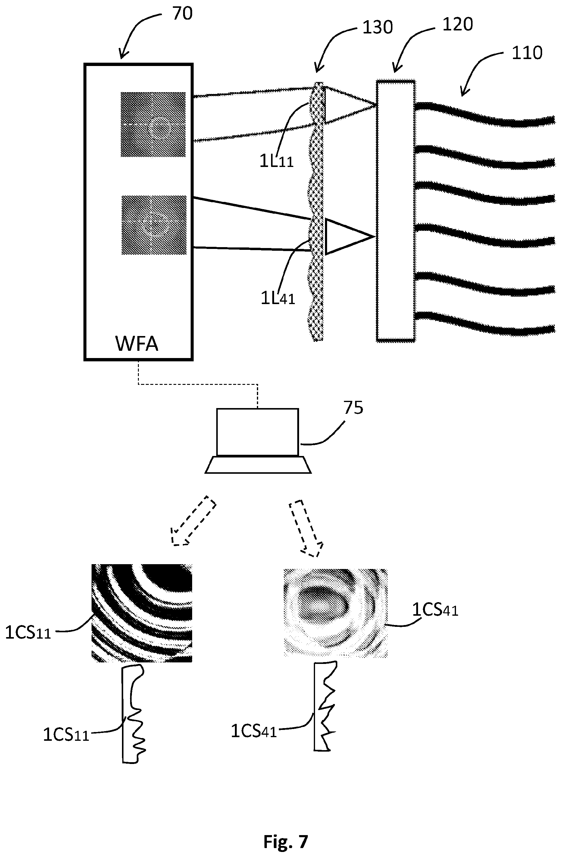 Patent US12339440 Figure 8 – Correction optical elements for coherent beam combining systems and systems and methods for coherent beam combining using same