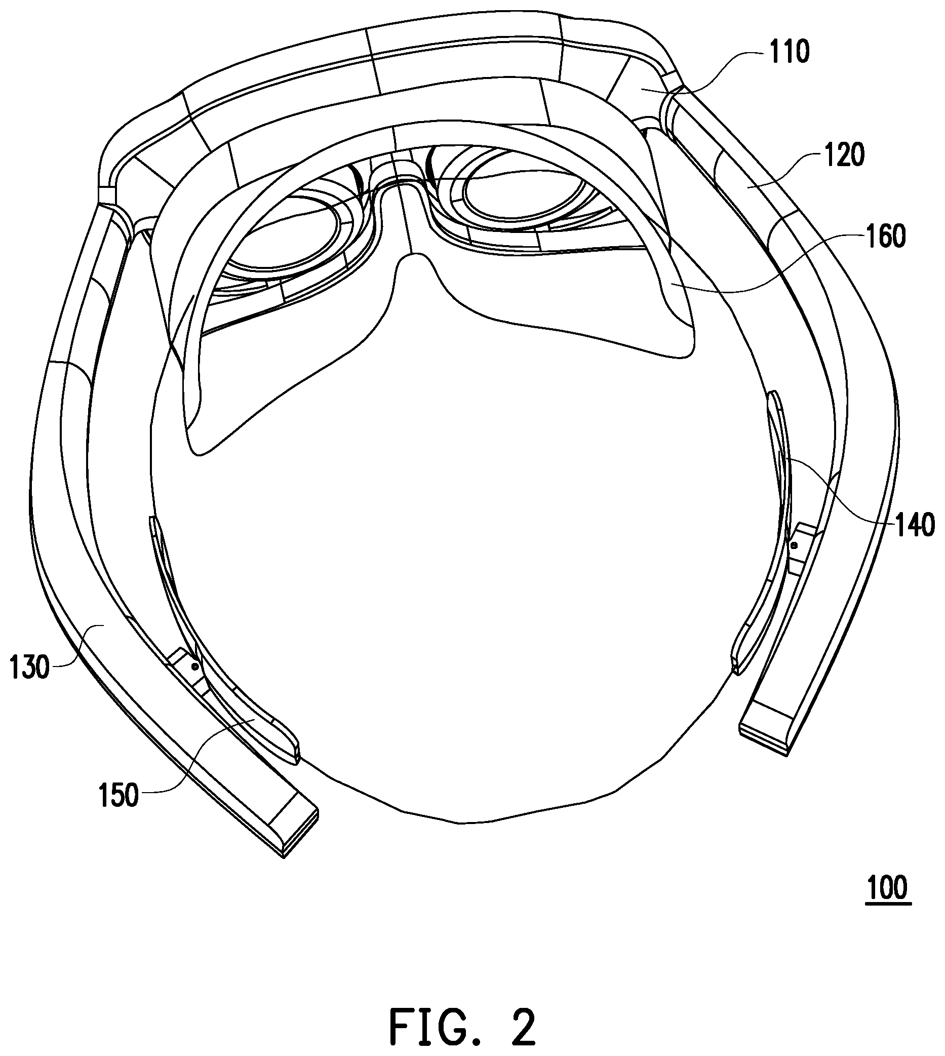 Patent US12339449 Figure 2 – Head mounted device