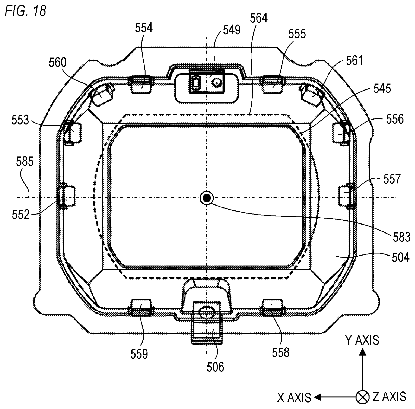 Patent US12339457 Figure 18 – Line-of-sight detection device and head mounted display device