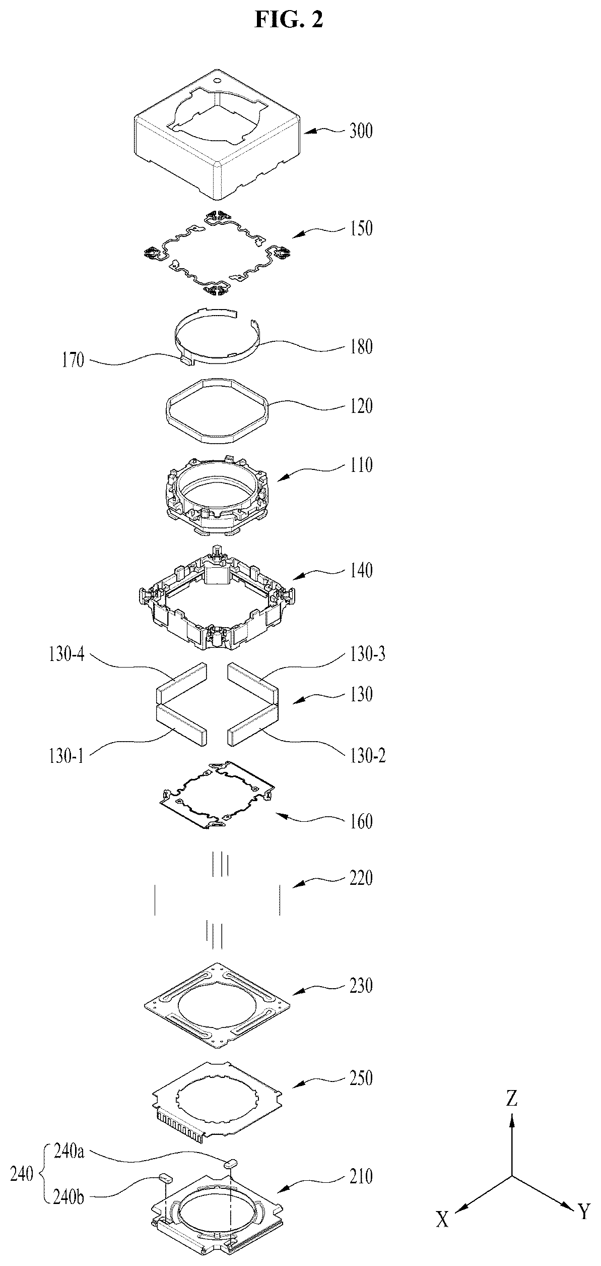 Patent US12339466 Figure 2 – Lens moving apparatus, camera module and optical appliance including the same