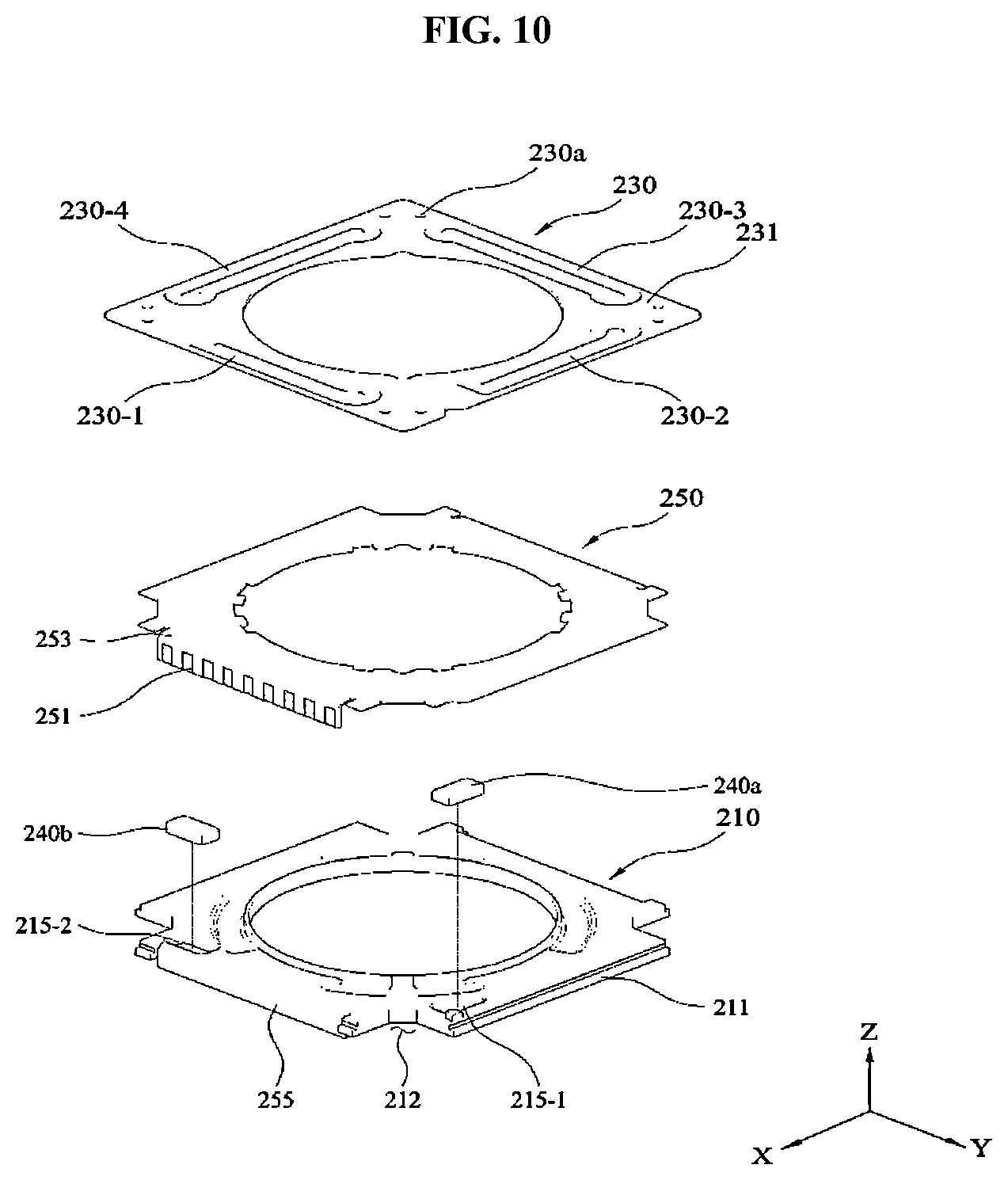 Patent US12339466 Figure 10 – Lens moving apparatus, camera module and optical appliance including the same
