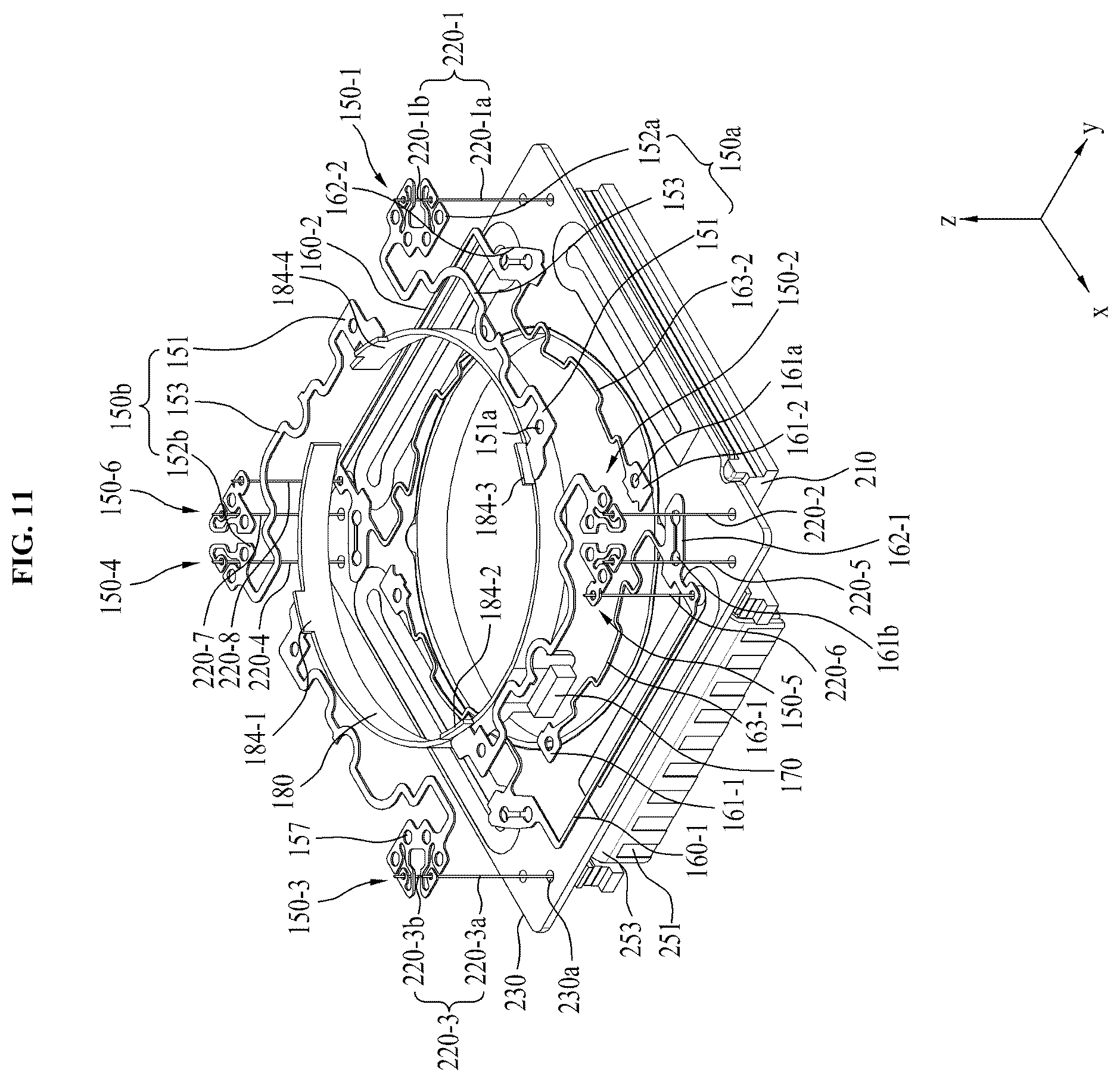 Patent US12339466 Figure 11 – Lens moving apparatus, camera module and optical appliance including the same