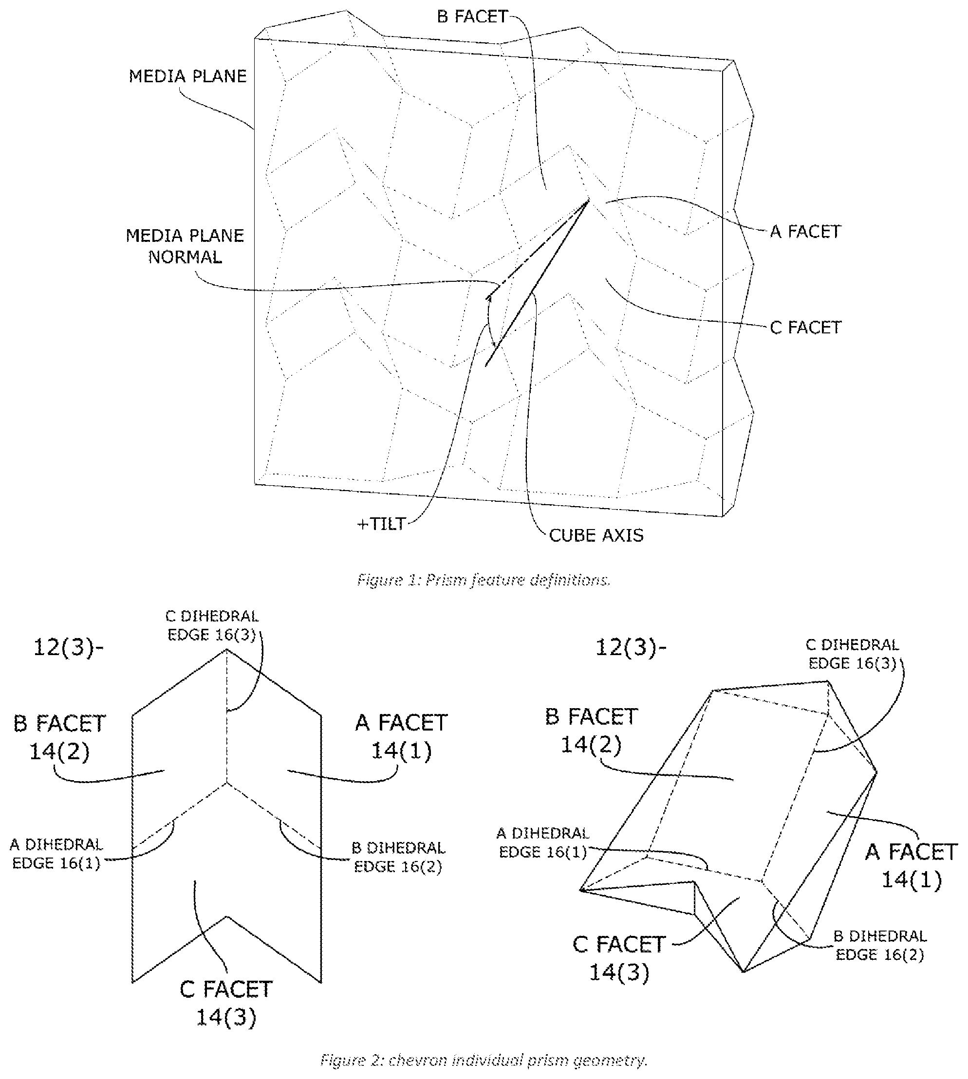 Patent US12339472 Figure 1 – Concave polygonal aperture cornercube prisms and methods thereof