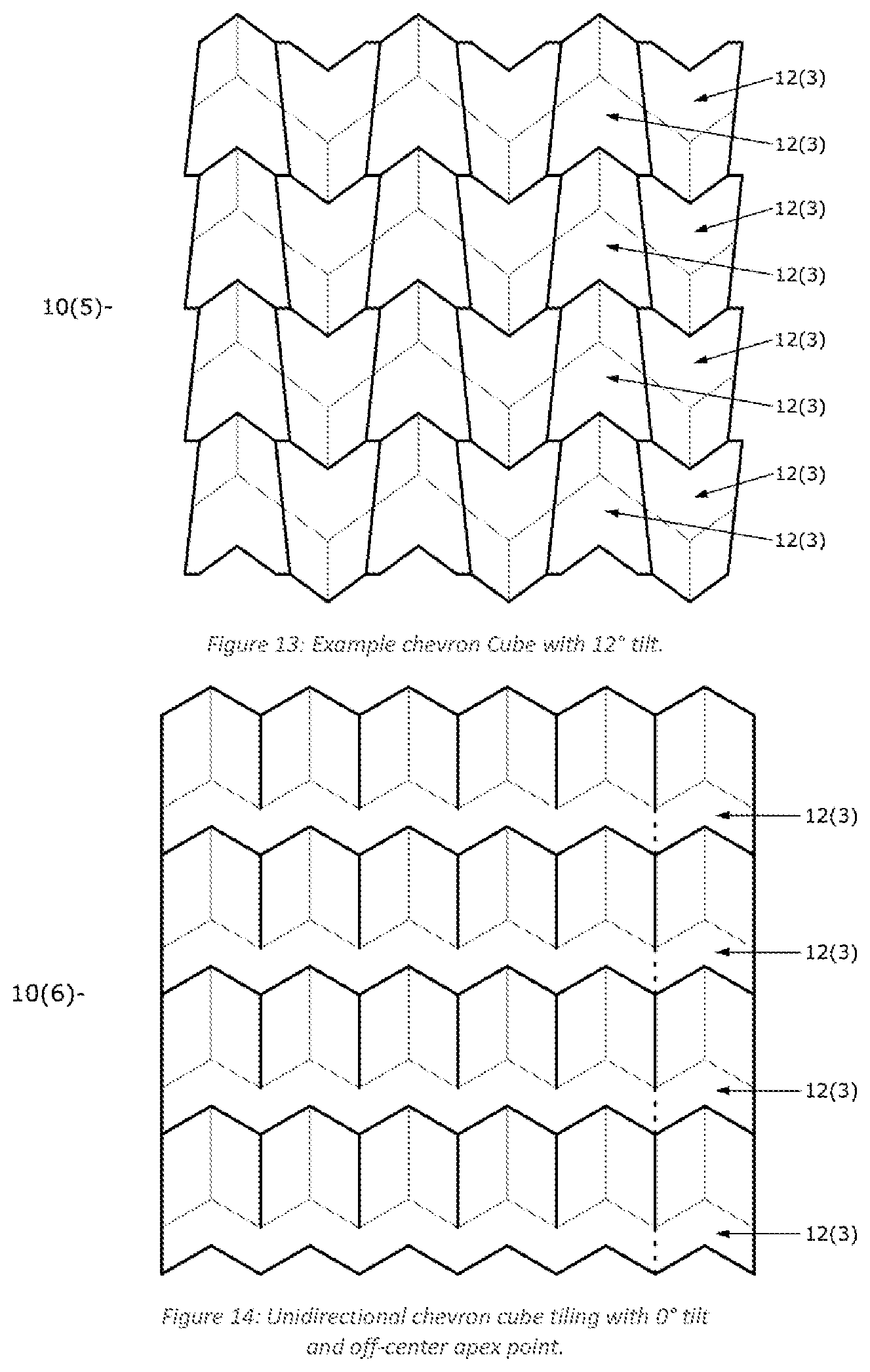 Patent US12339472 Figure 6 – Concave polygonal aperture cornercube prisms and methods thereof