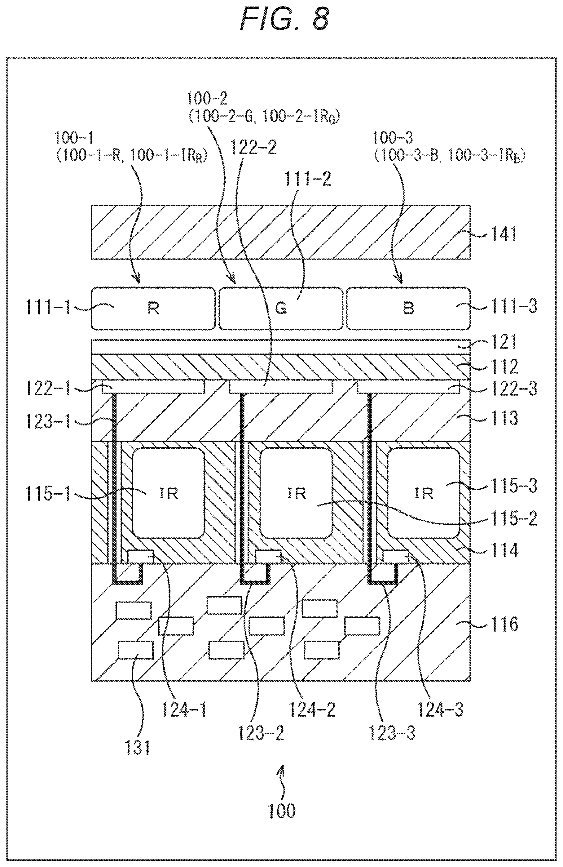 Patent US12339475 Figure 8 – Solid-state imaging apparatus and electronic apparatus