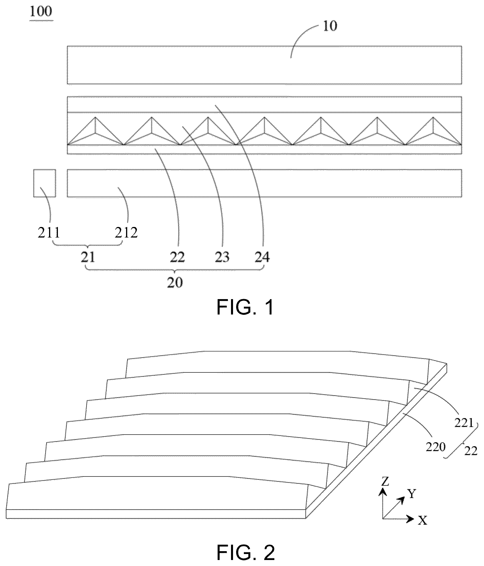 Patent US12339487 Figure 1 – Prism sheet and display module