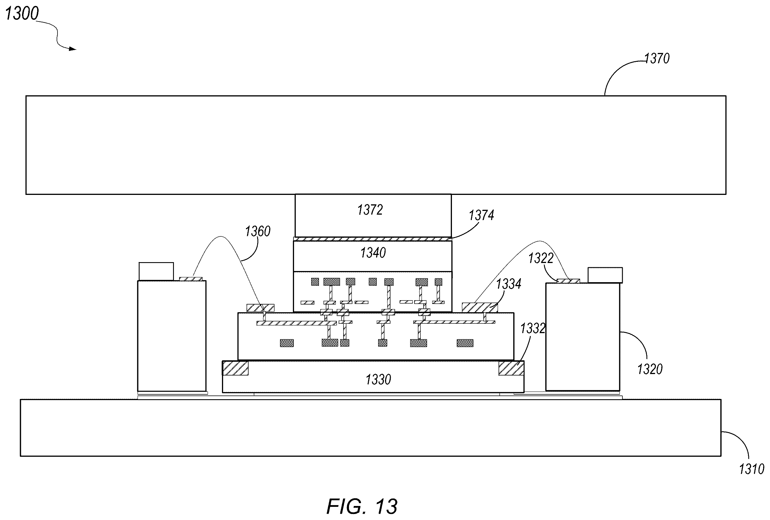 Patent US12339491 Figure 13 – Multi-chip photonic quantum computer assembly with optical backplane interposer