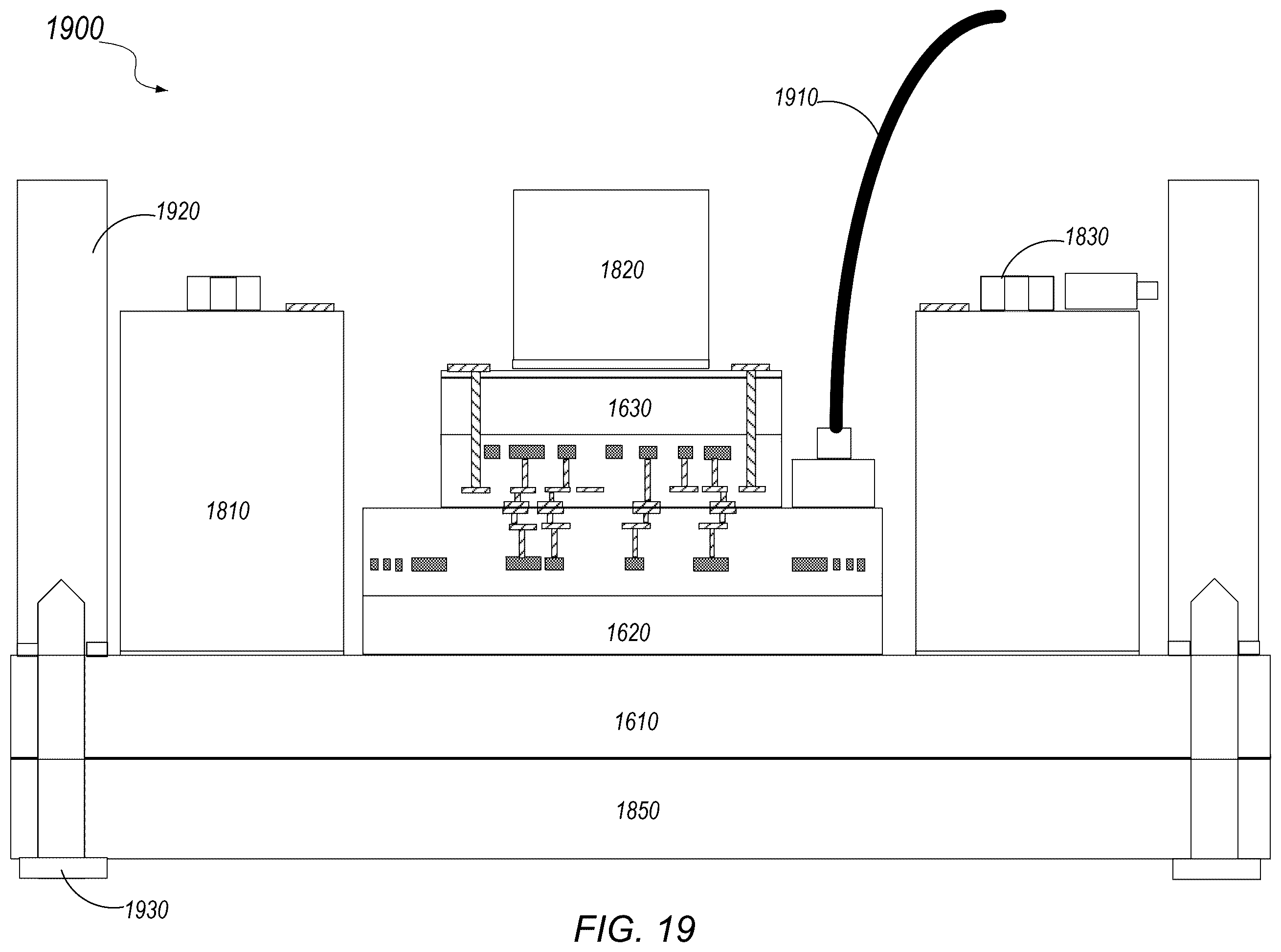 Patent US12339491 Figure 19 – Multi-chip photonic quantum computer assembly with optical backplane interposer