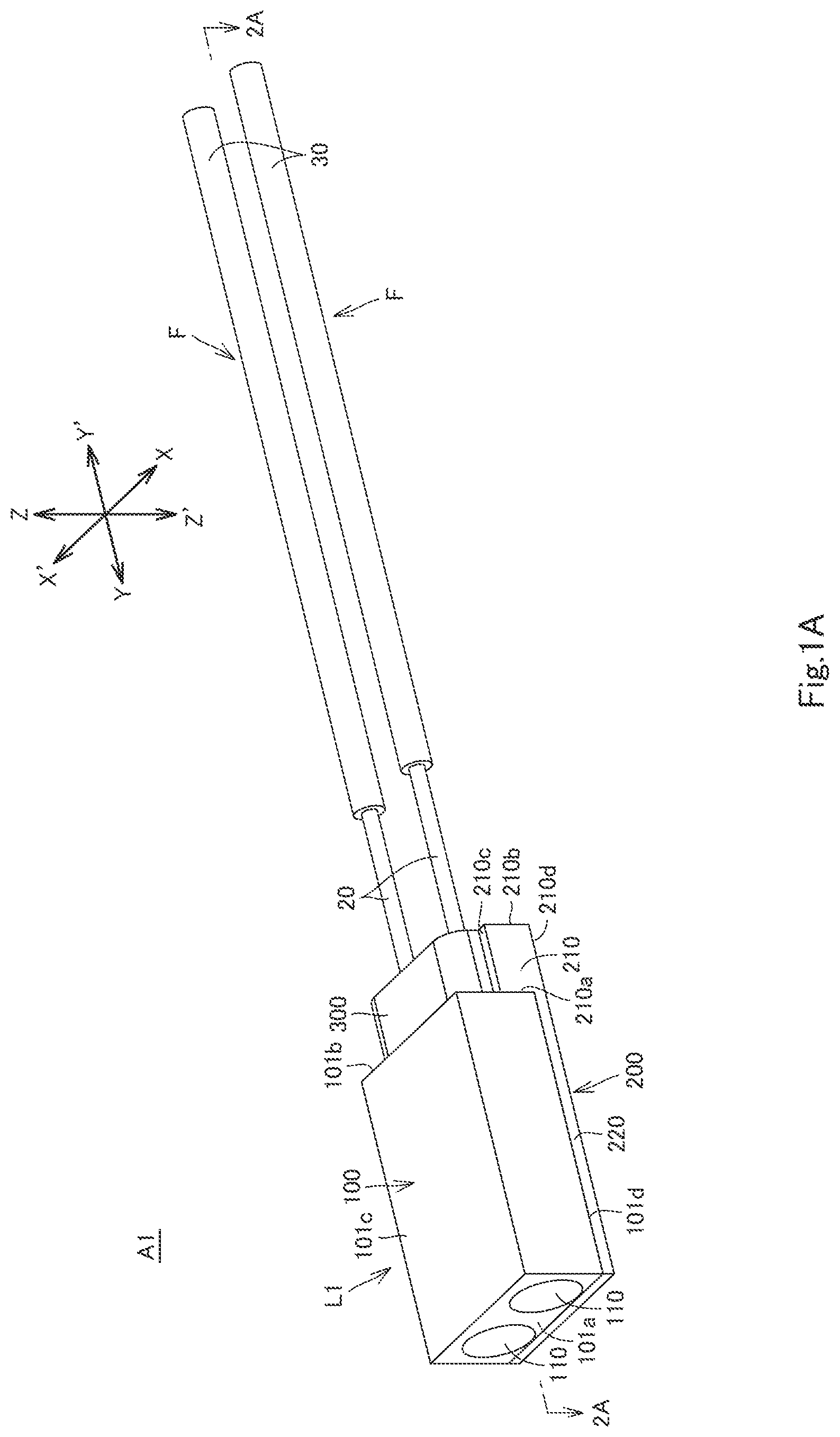 Patent US12339499 Figure 1 – Lens, lens and optical fiber assembly, and optical communication system