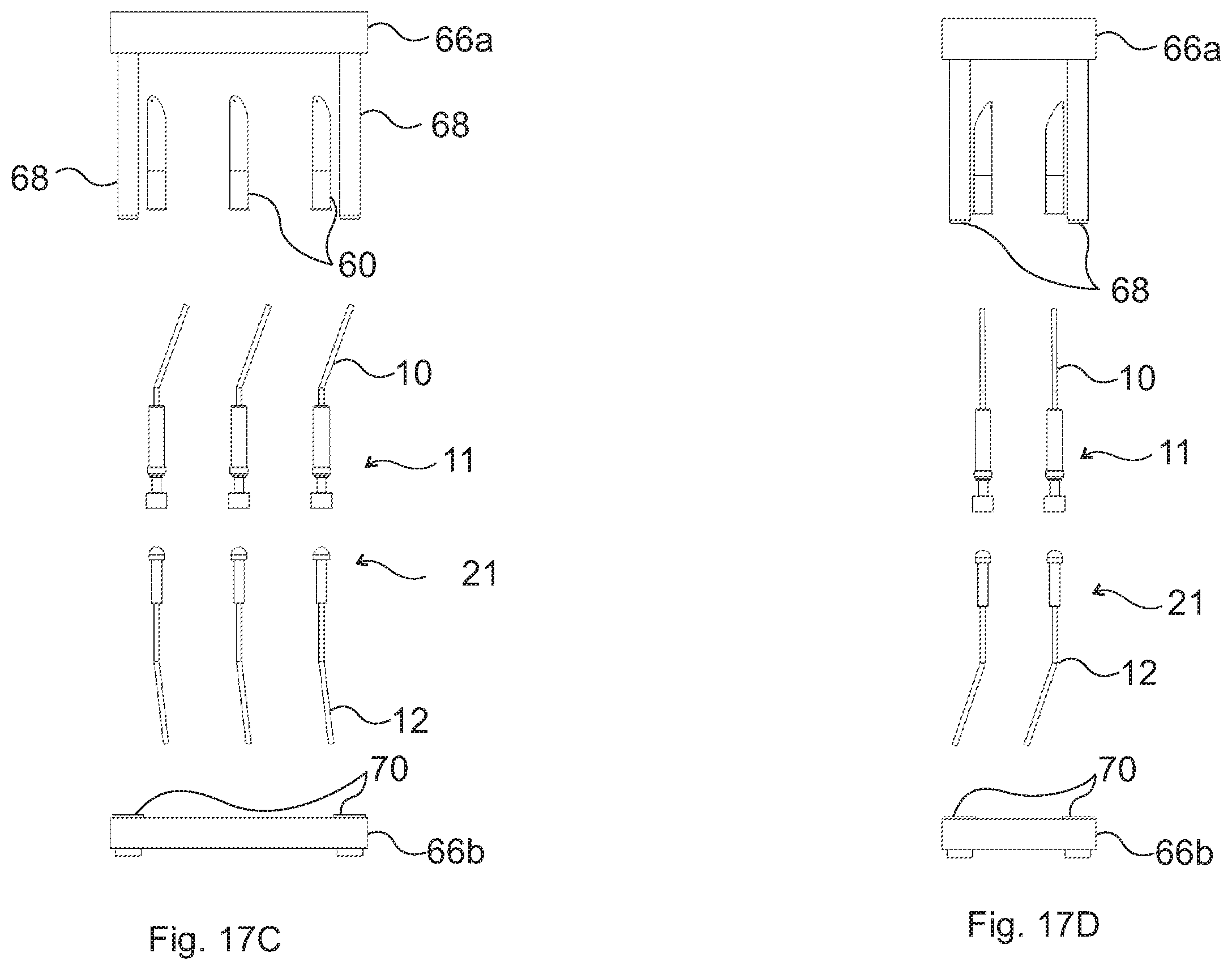 Patent US12339500 Figure 14 – Connector structure for connecting optical conduits, crimping device and push-out device therefor, and light blocking element for a connector part