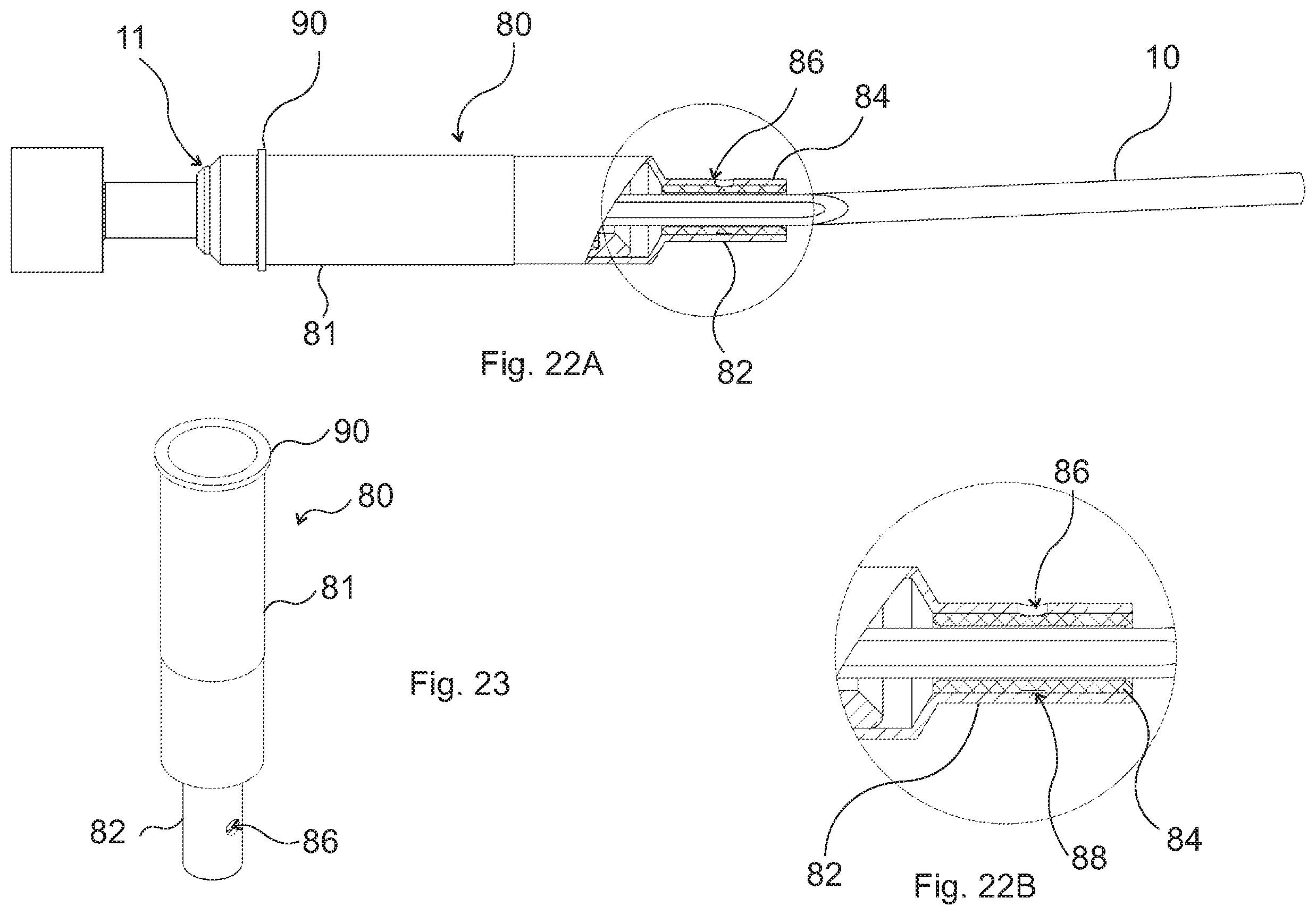 Patent US12339500 Figure 20 – Connector structure for connecting optical conduits, crimping device and push-out device therefor, and light blocking element for a connector part
