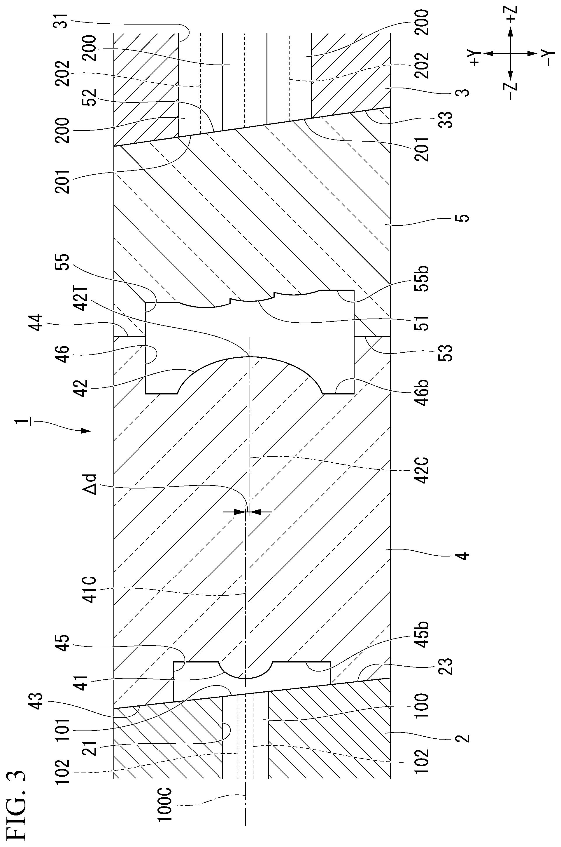 Patent US12339501 Figure 3 – Optical connection component and connector assembly