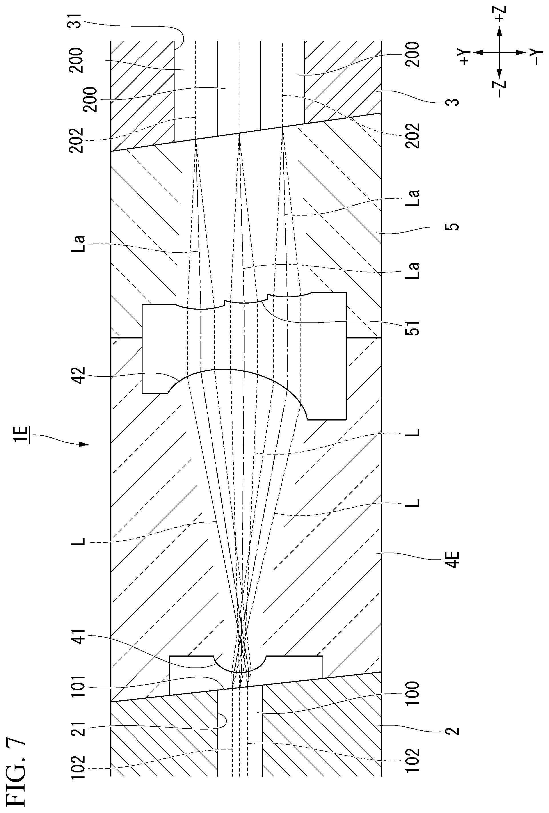Patent US12339501 Figure 7 – Optical connection component and connector assembly