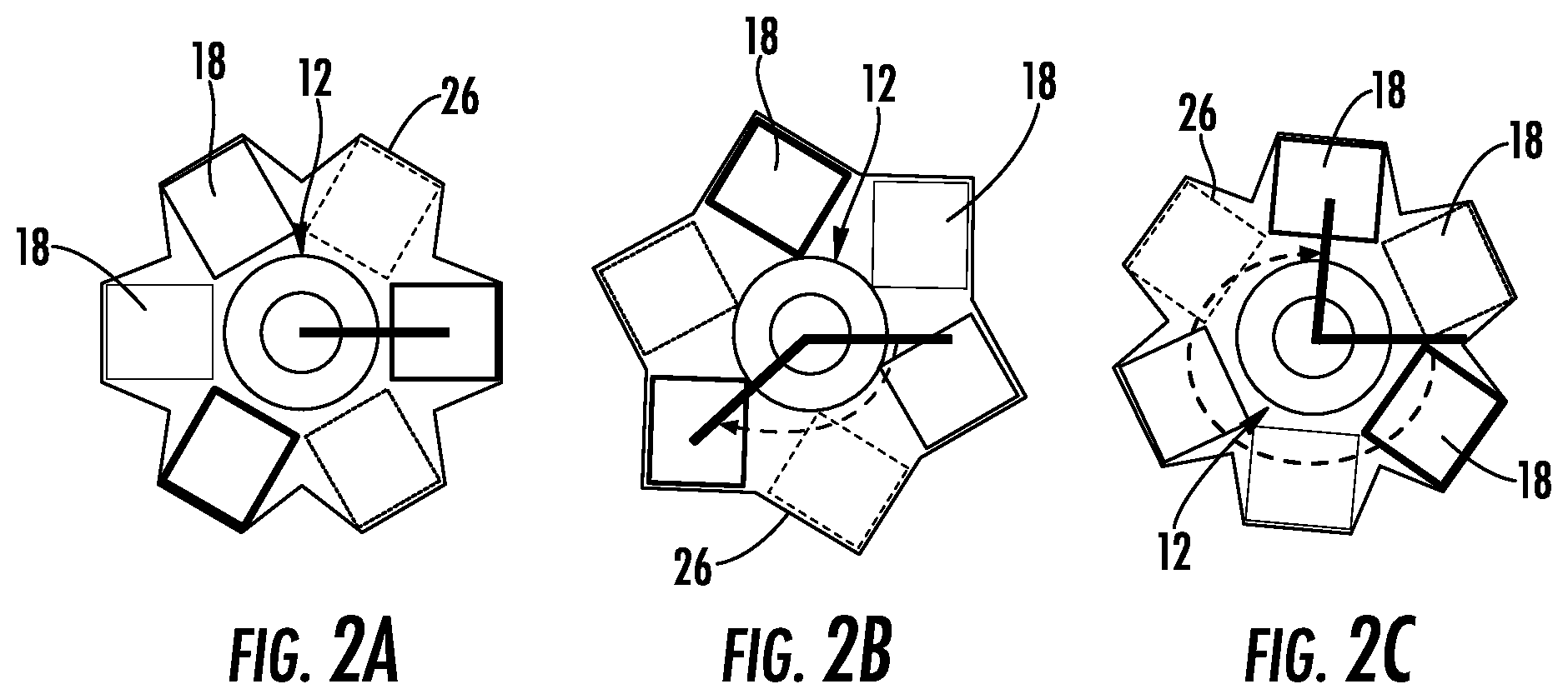 Patent US12339507 Figure 2 – SZ stranded tight-buffered ribbon stacks with binder film