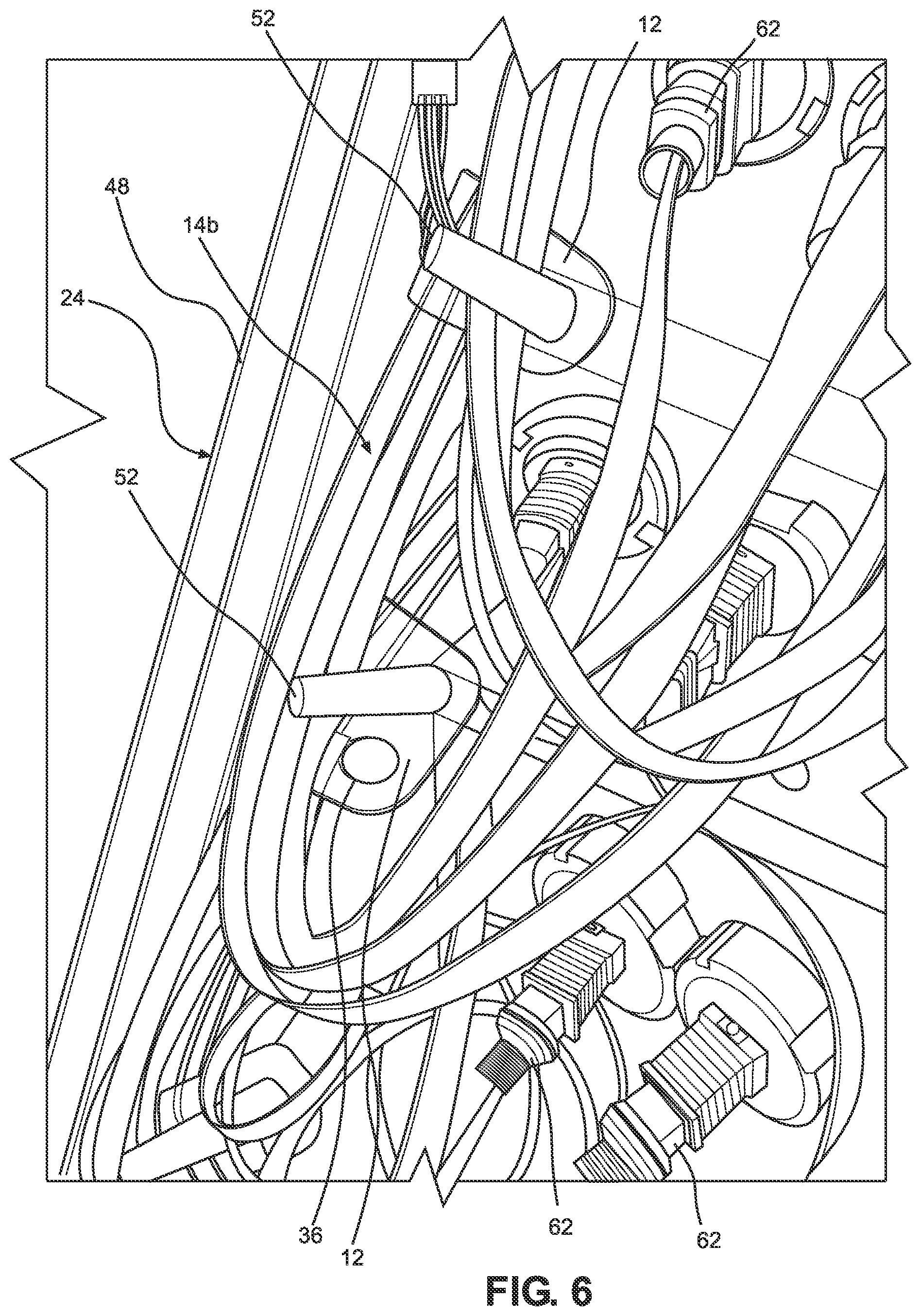 Patent US12339511 Figure 6 – Fiber optic cable management systems and methods