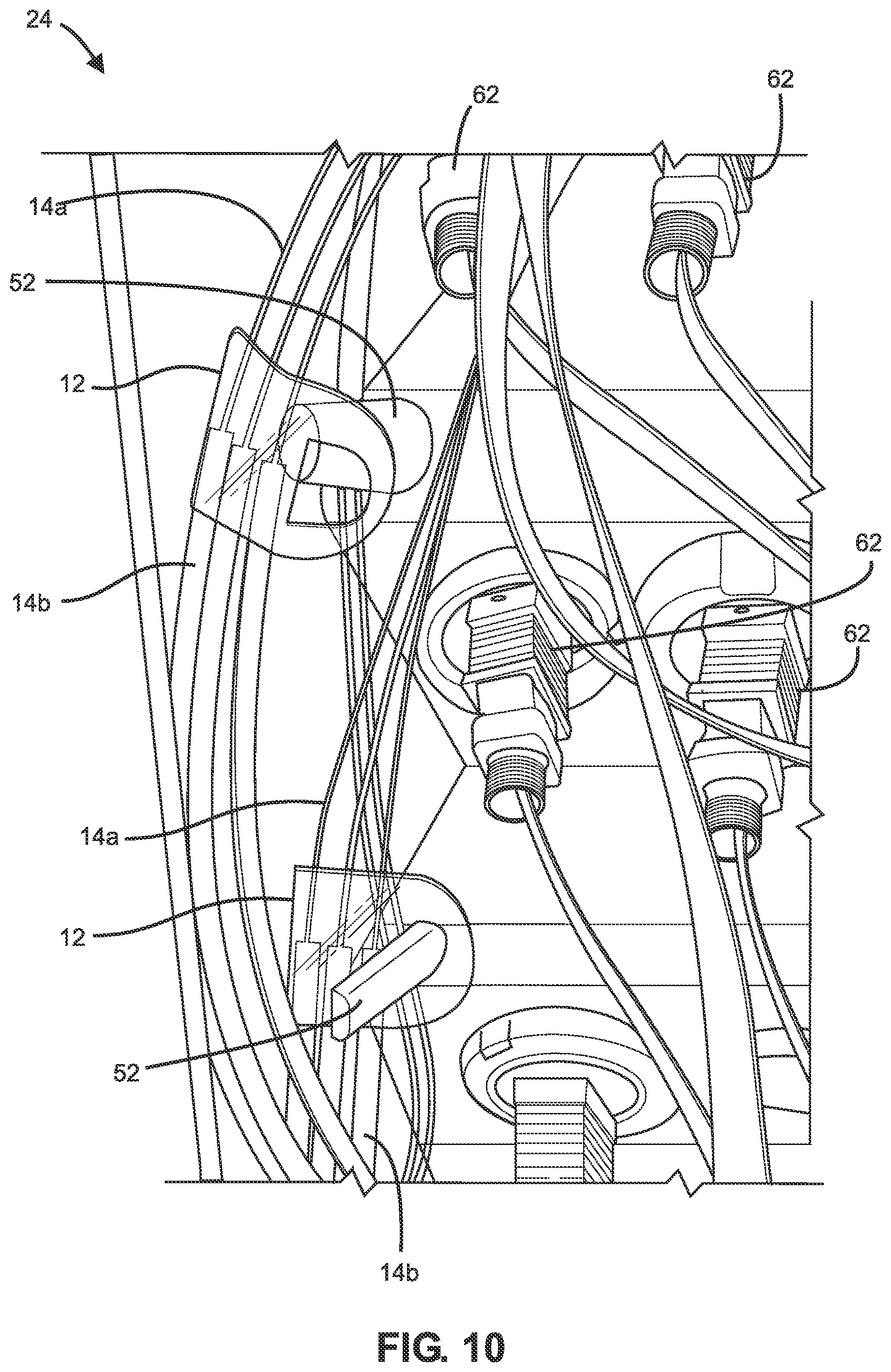 Patent US12339511 Figure 9 – Fiber optic cable management systems and methods