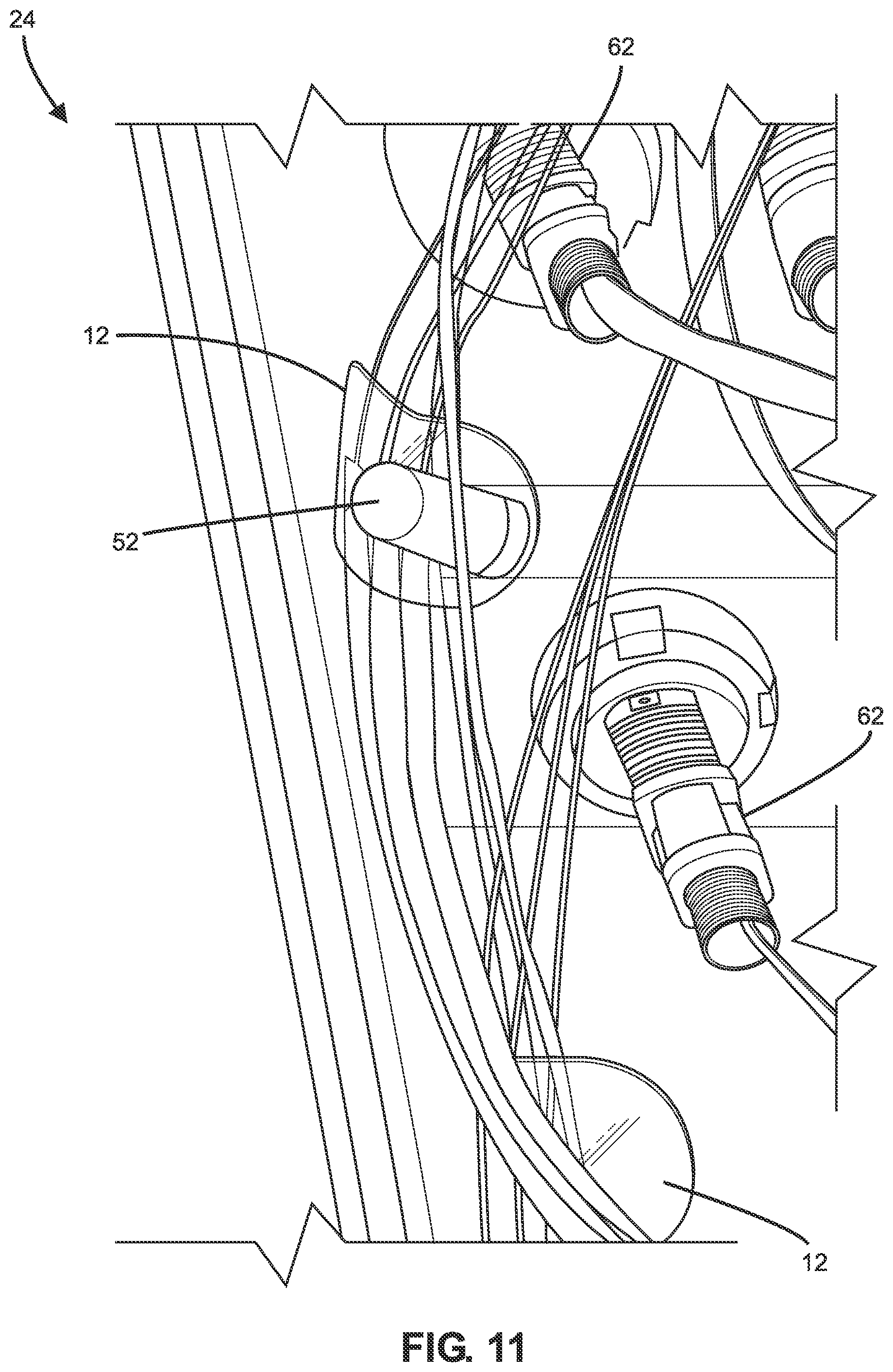 Patent US12339511 Figure 10 – Fiber optic cable management systems and methods