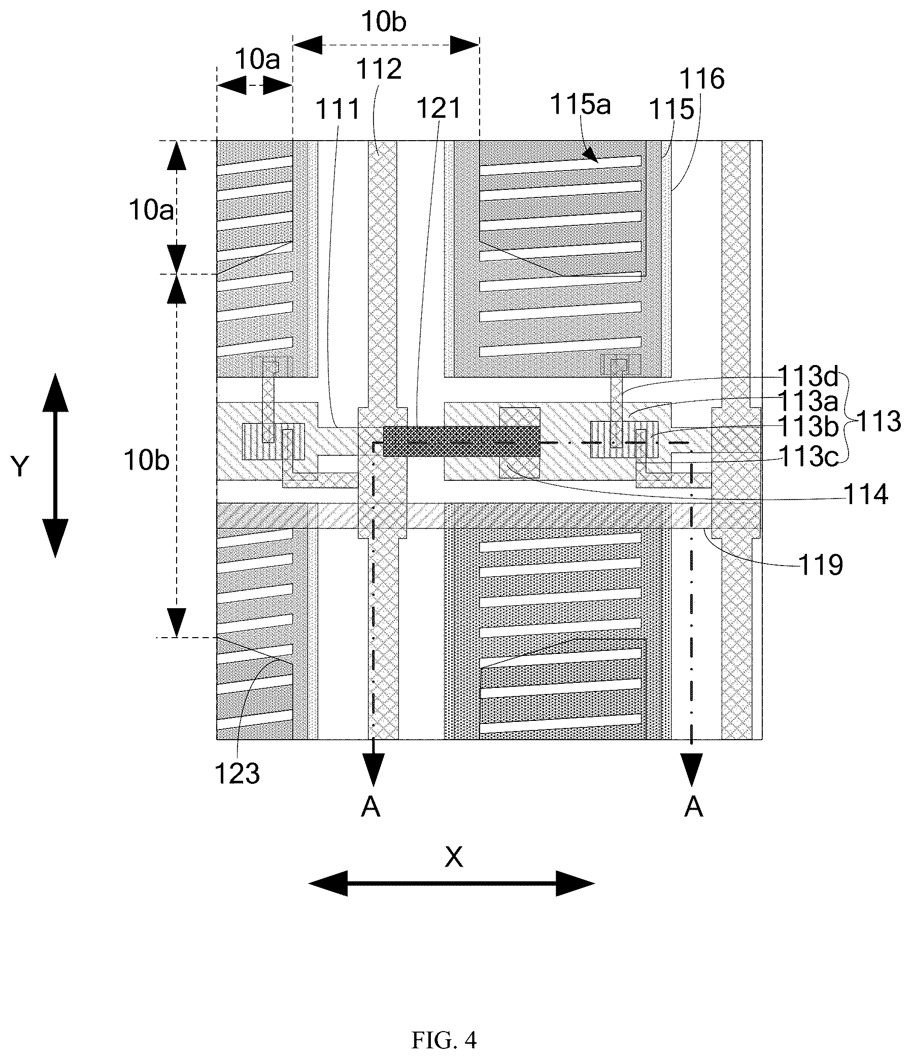 Patent US12339544 Figure 4 – Display panel and display device