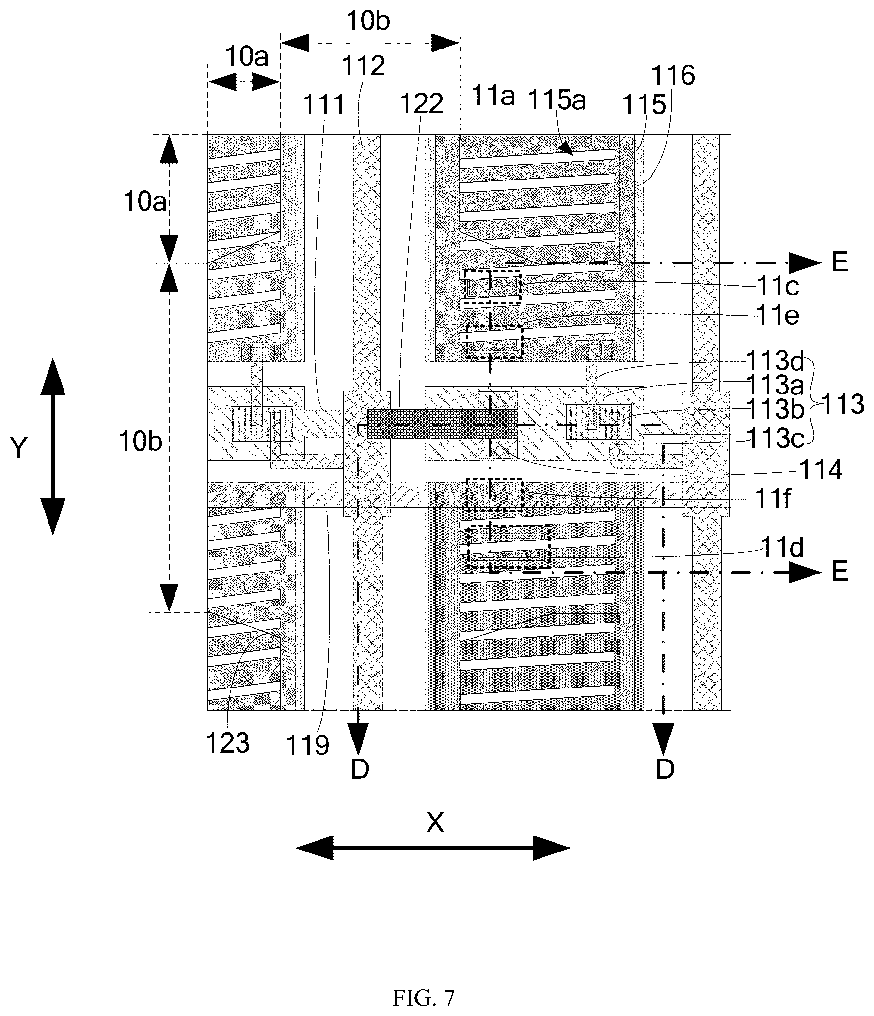 Patent US12339544 Figure 7 – Display panel and display device