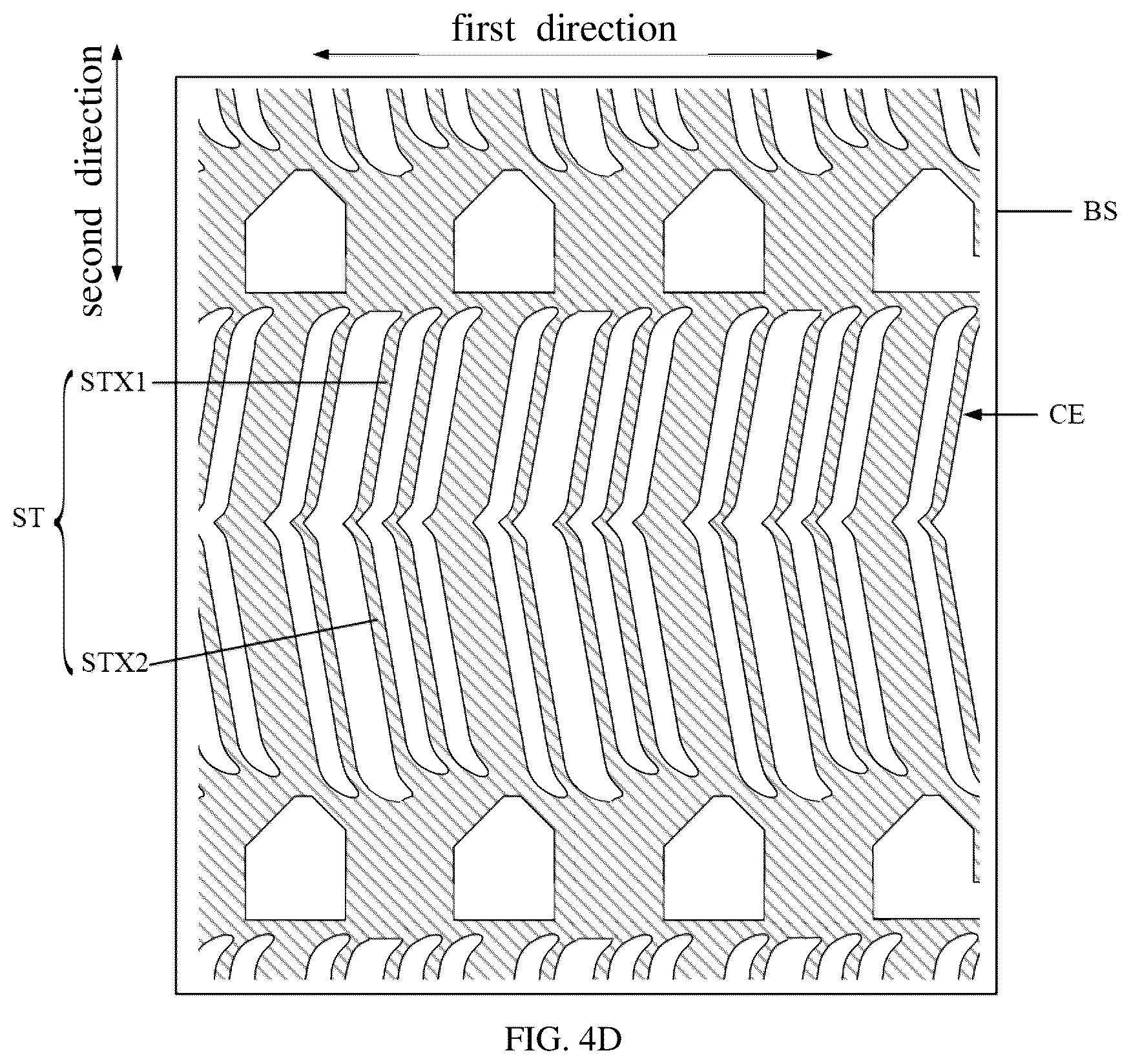 Patent US12339549 Figure 5 – Array substrate and touch display device