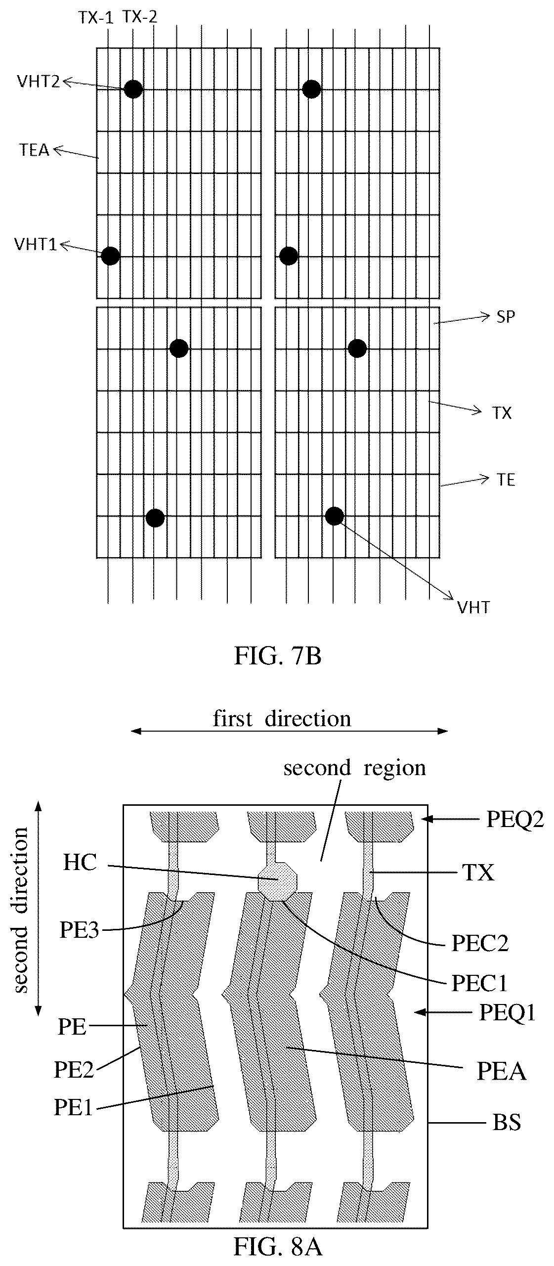 Patent US12339549 Figure 8 – Array substrate and touch display device