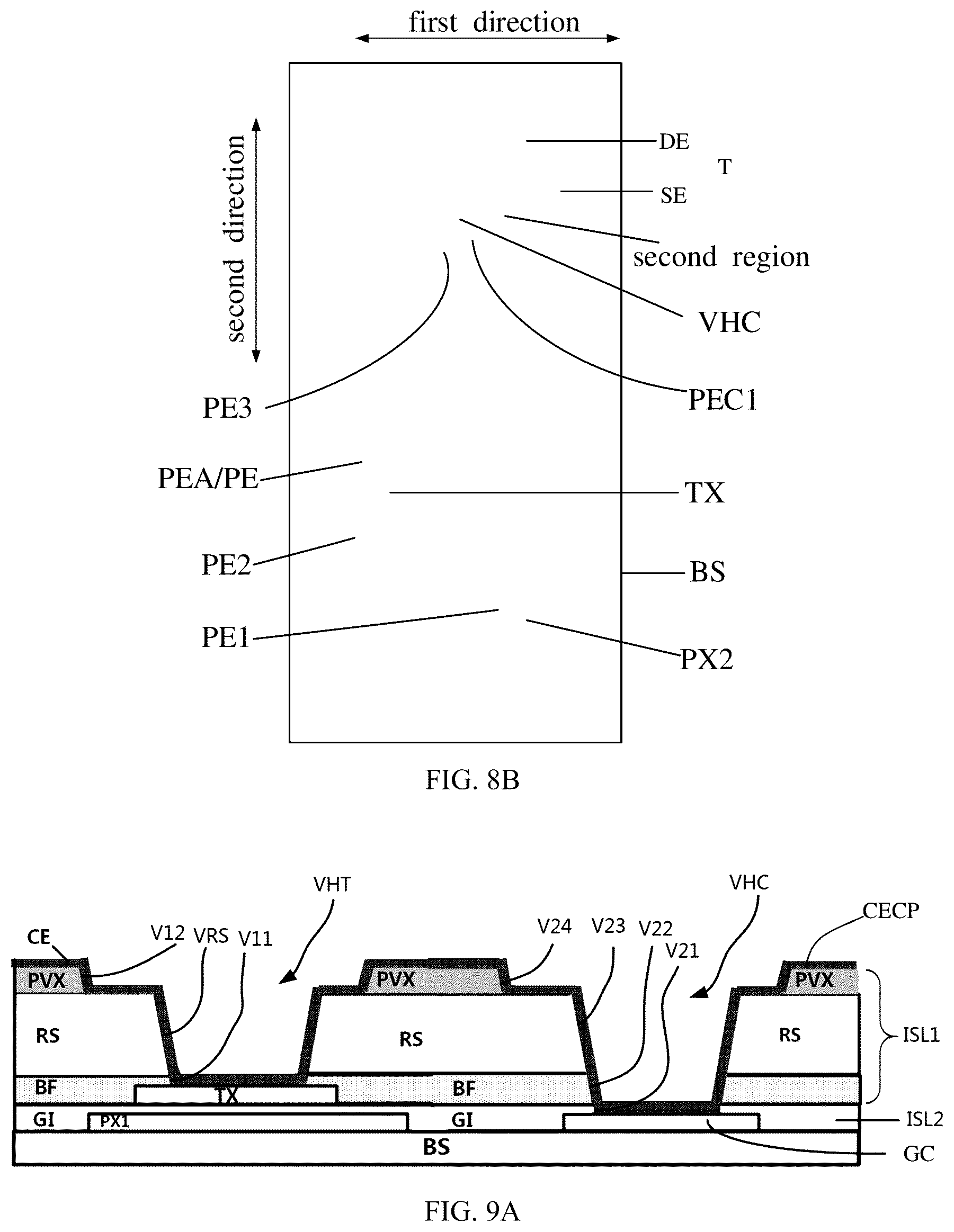 Patent US12339549 Figure 9 – Array substrate and touch display device