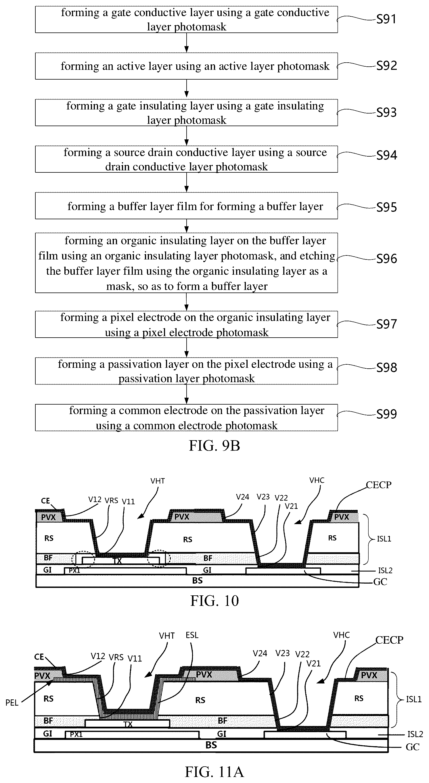 Patent US12339549 Figure 10 – Array substrate and touch display device