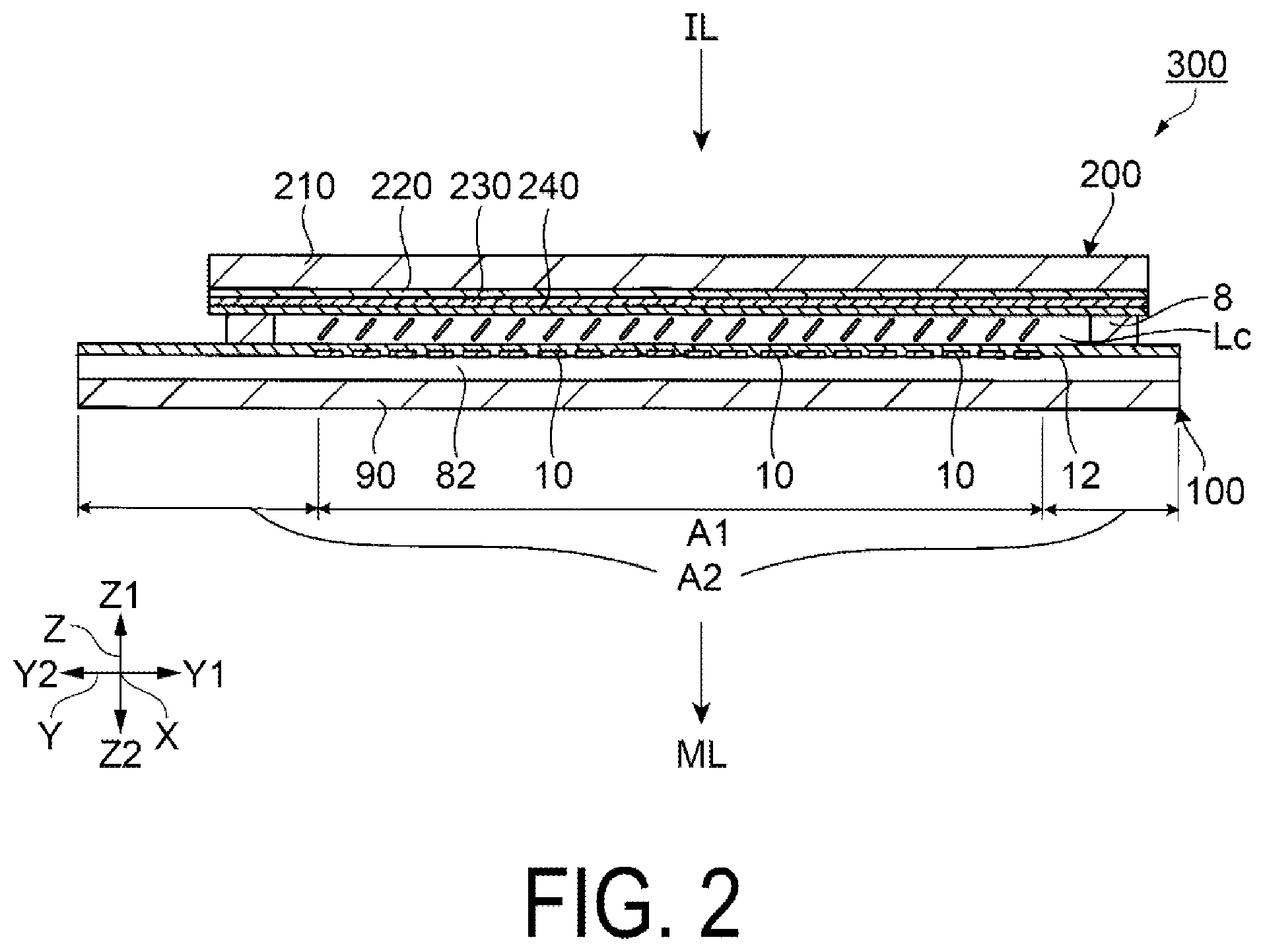 Patent US12339551 Figure 2 – Electro-optical device and electronic apparatus